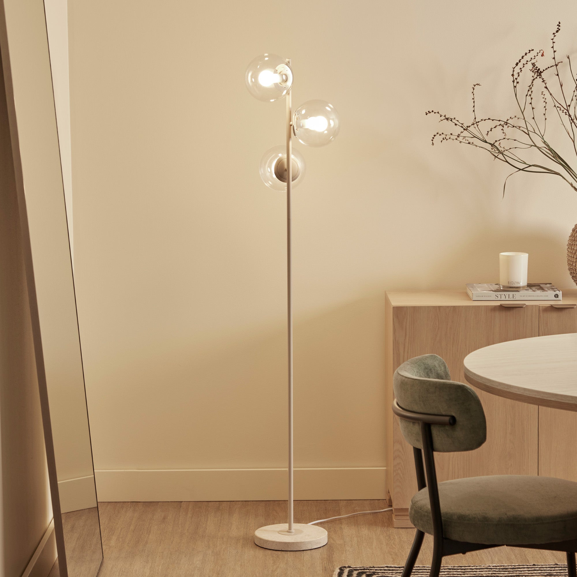 furniture, mirror, and home decor