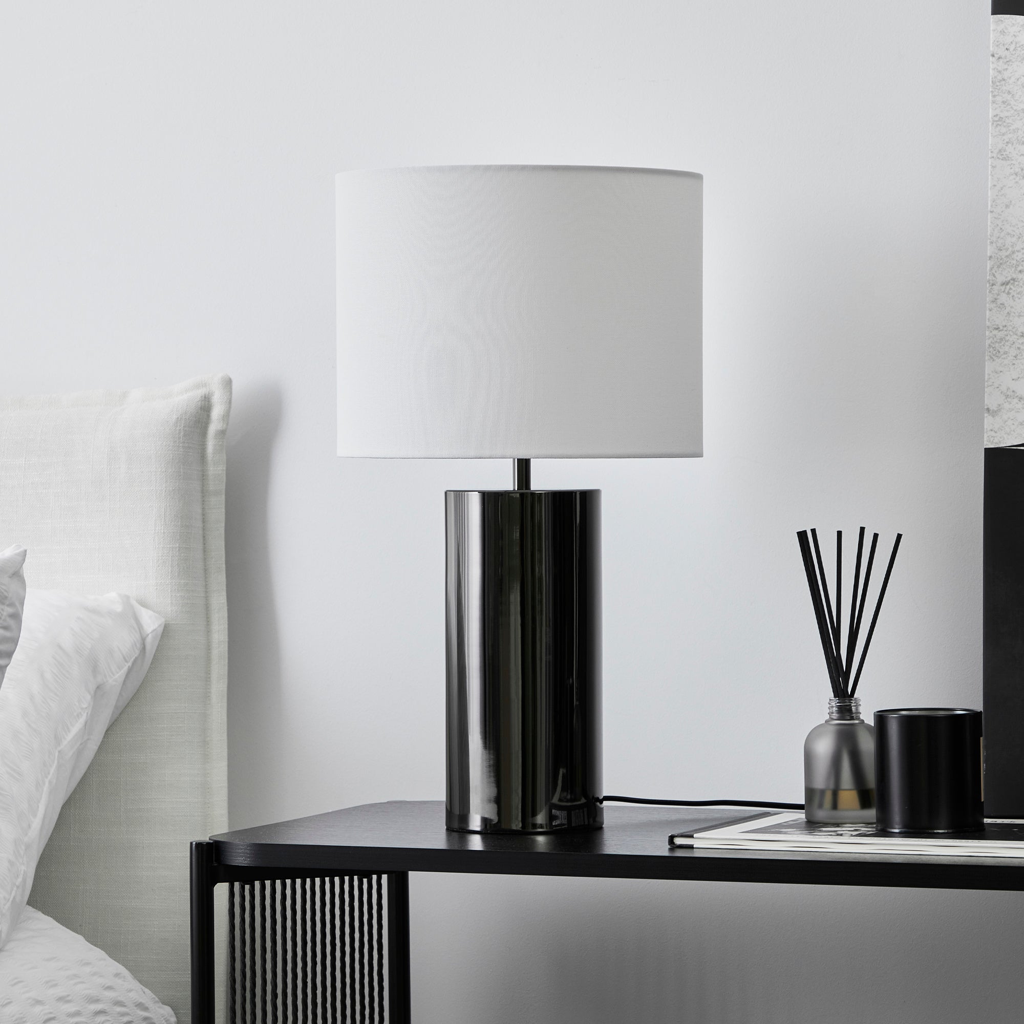 Ezra 54cm Table Lamp Black