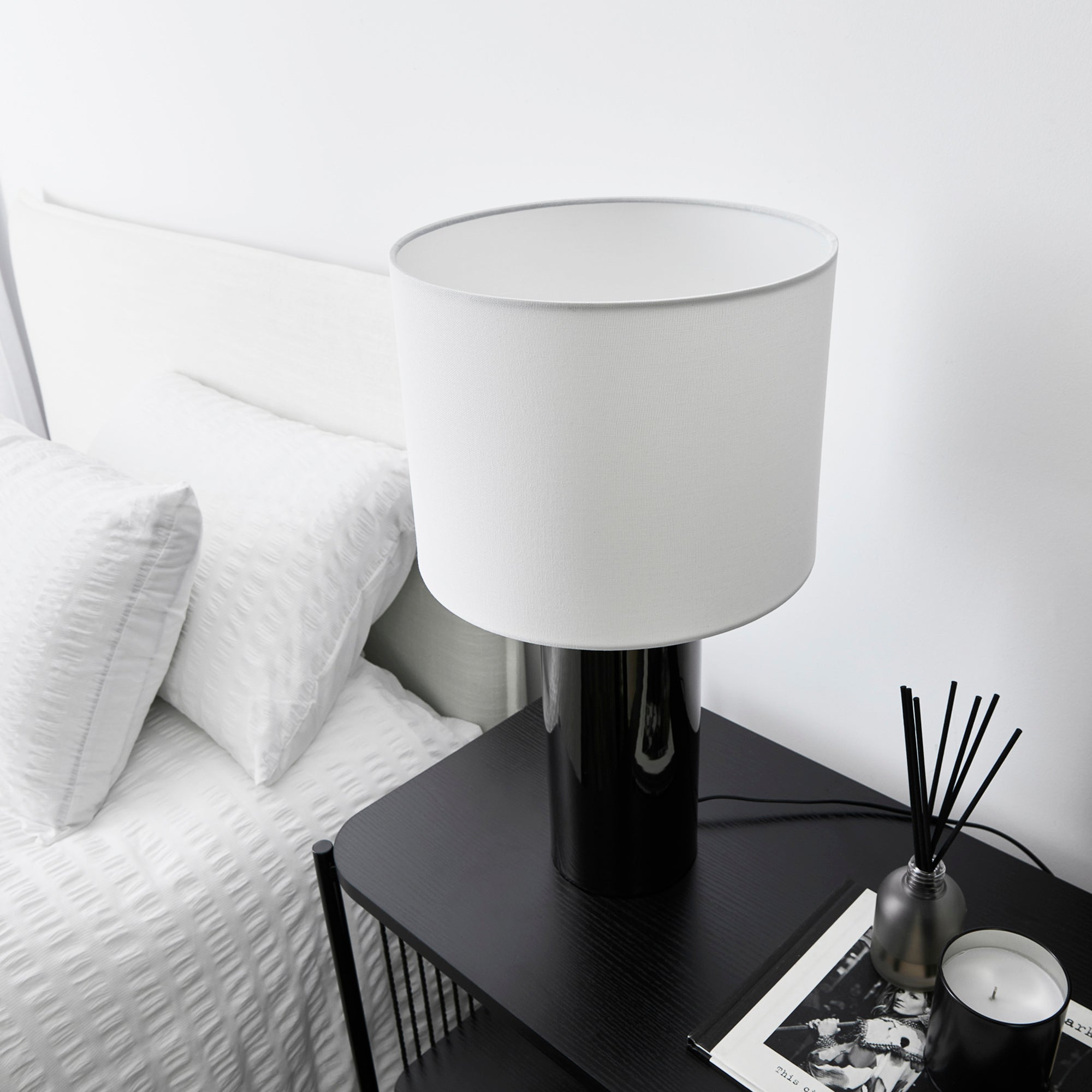 Ezra 54cm Table Lamp Black