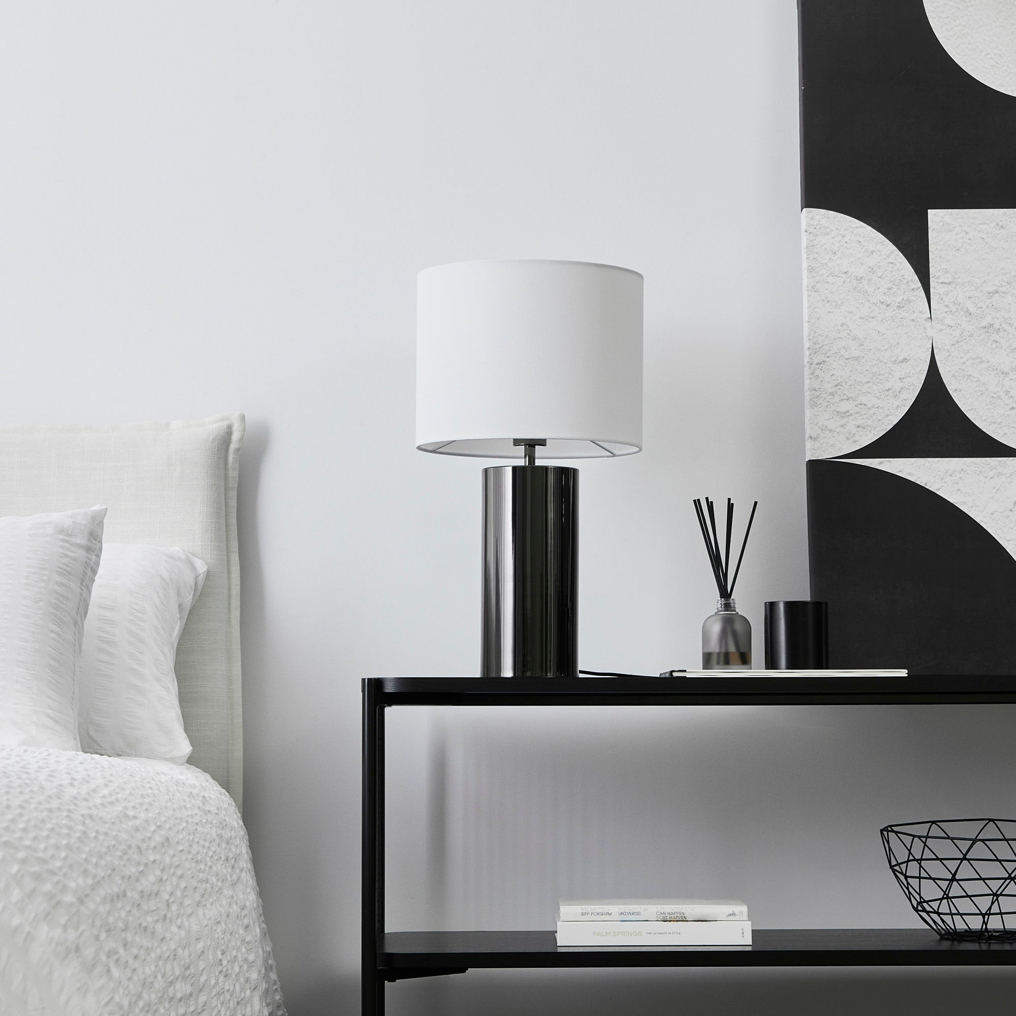 Ezra 54cm Table Lamp Black