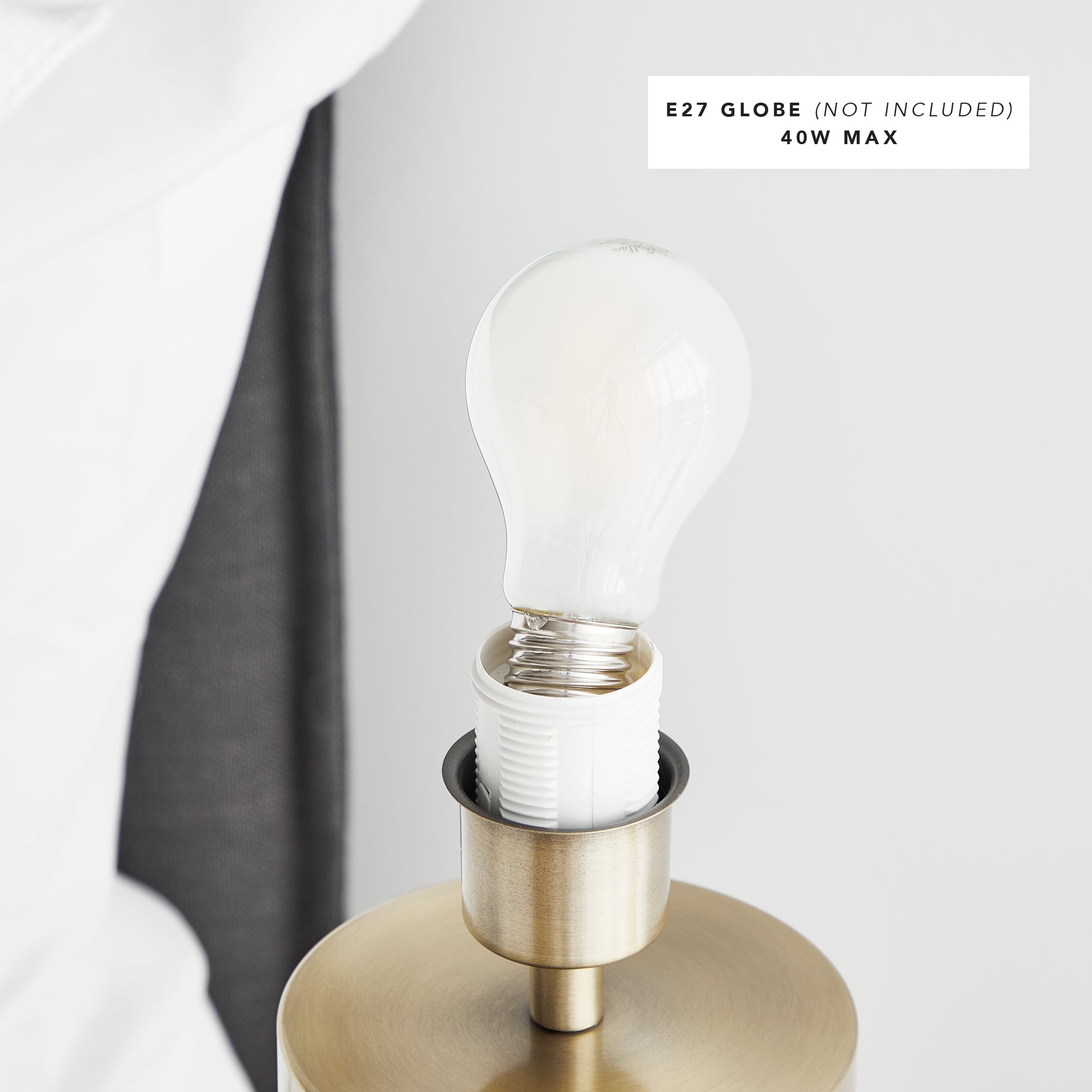 Ezra 54Cm Table Lamp Gold Lighting