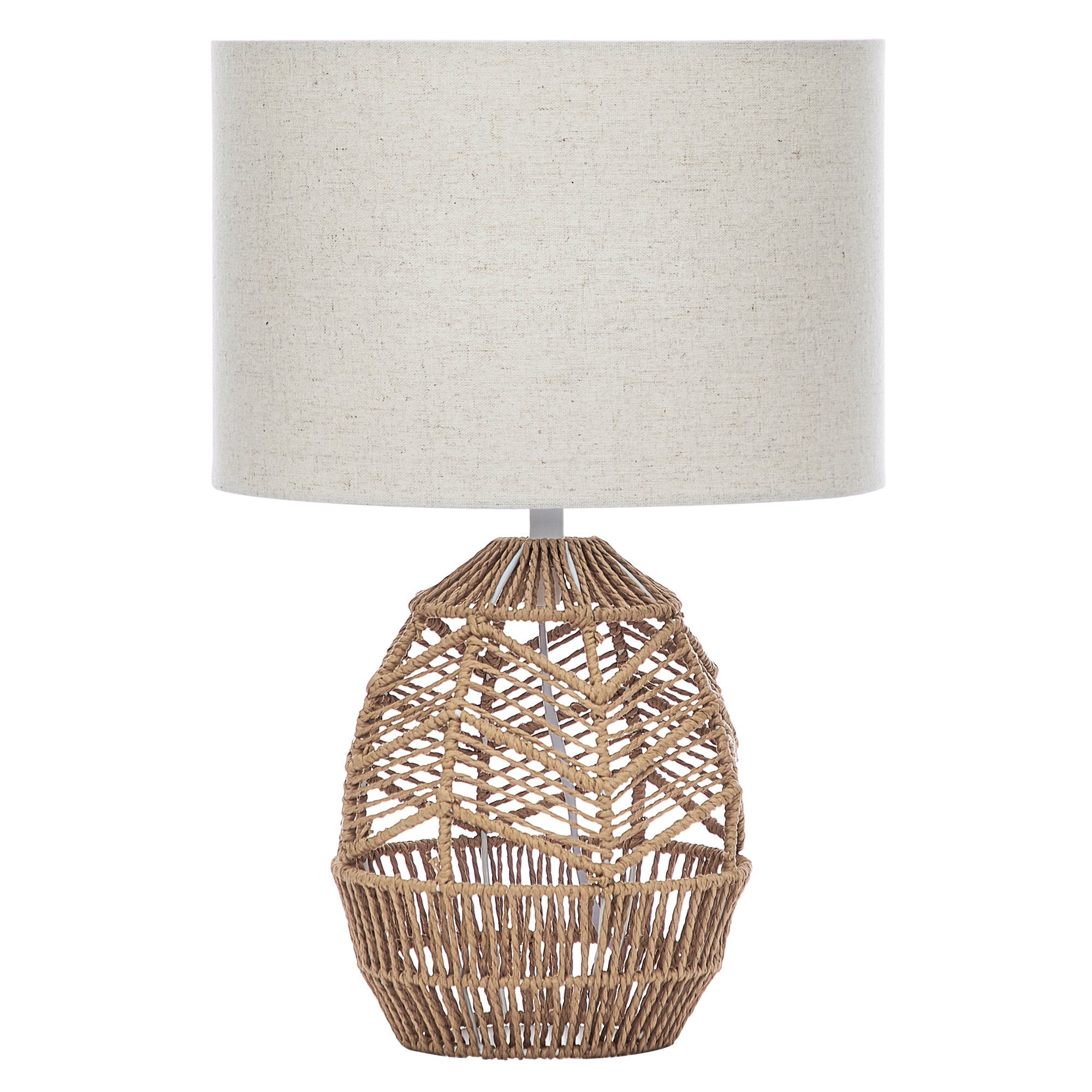 Cayman 45cm Paper Rope Weave Table Lamp