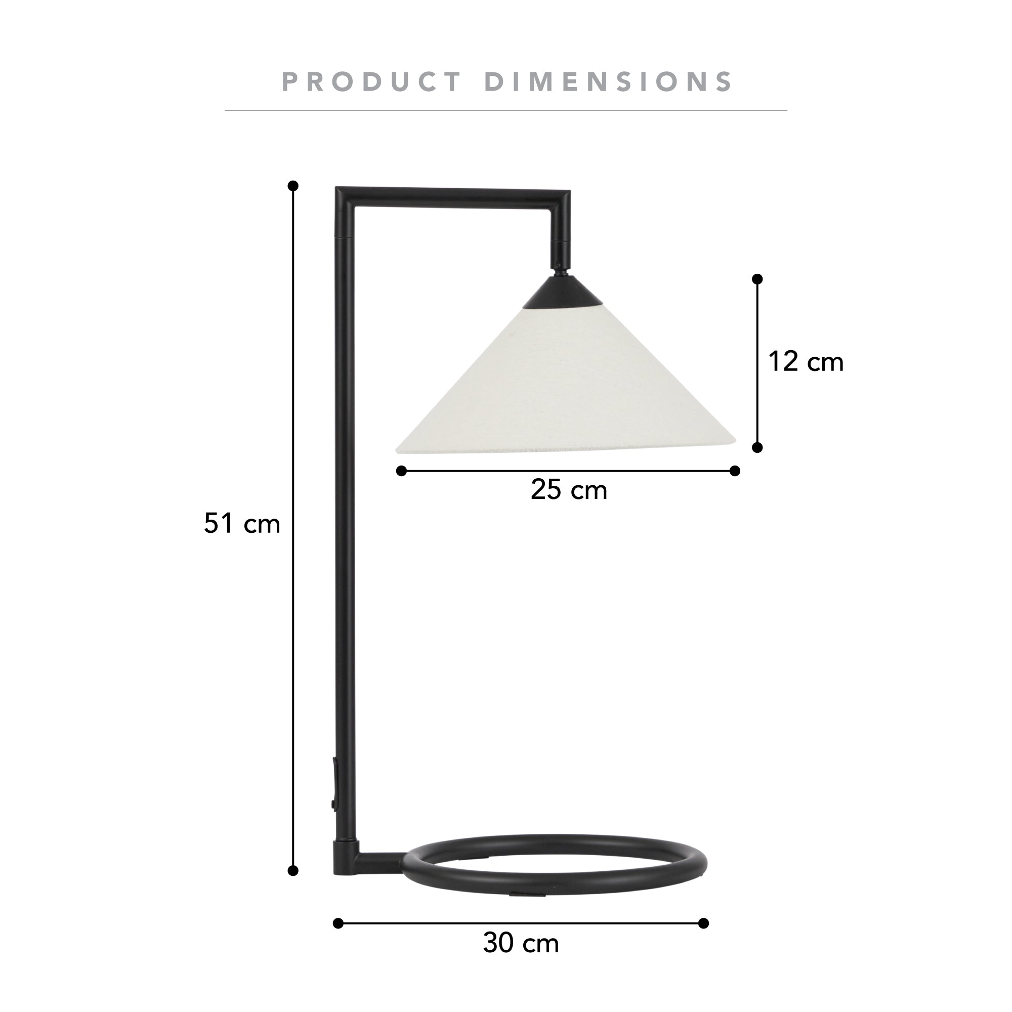 Weston Table Lamp Black