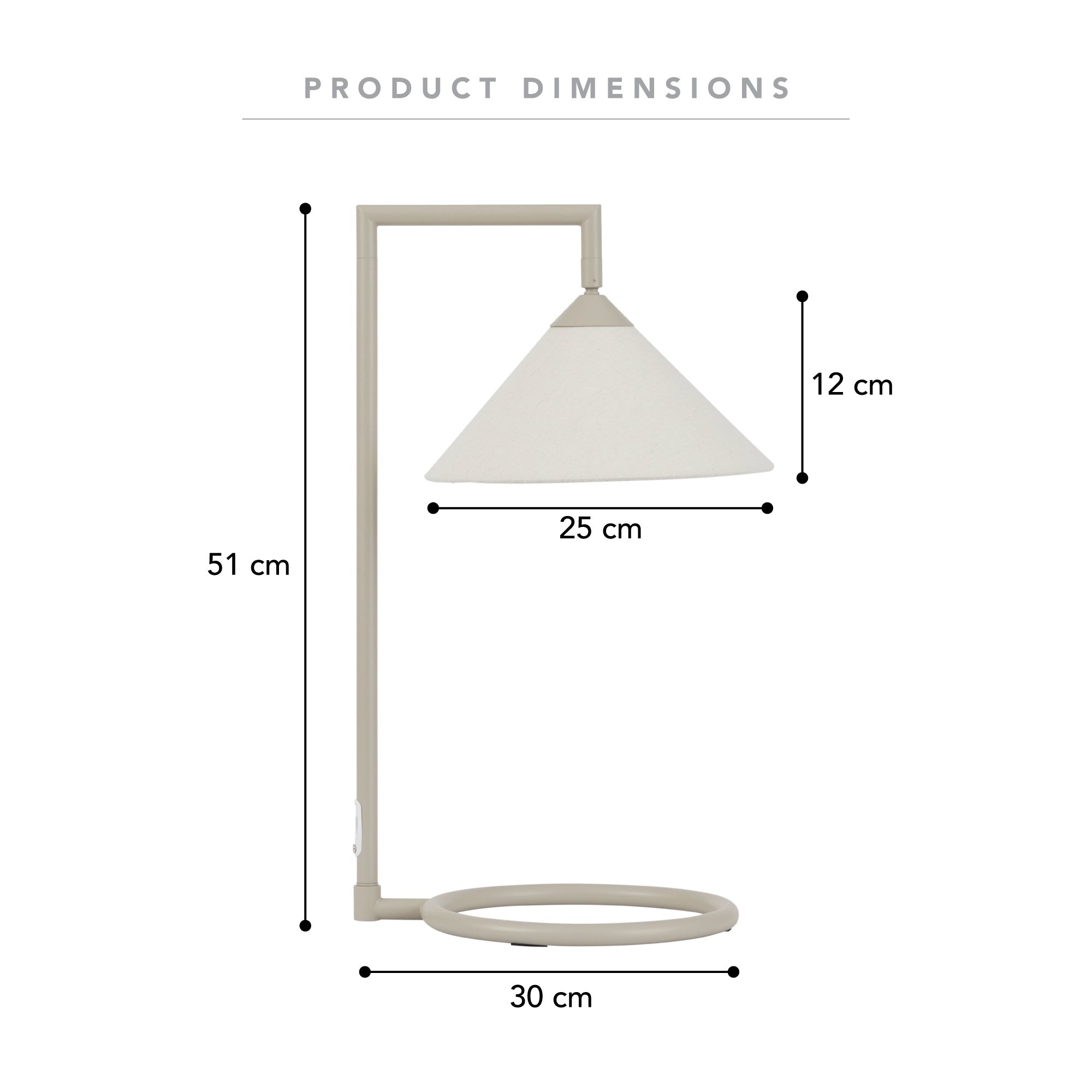 Weston Table Lamp Oat