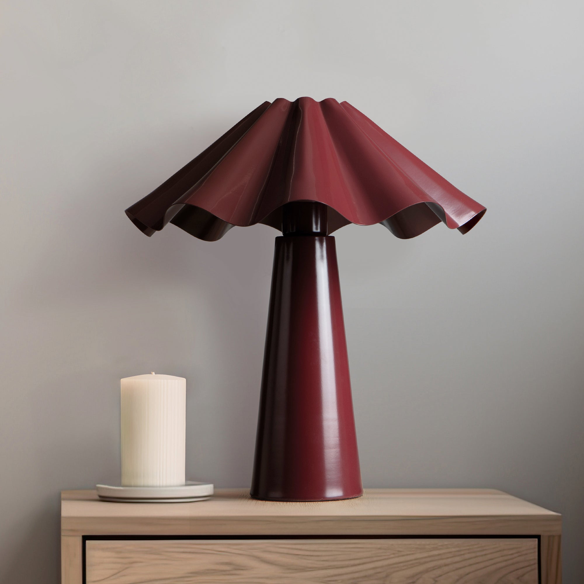 Zola Table Lamp Cabernet