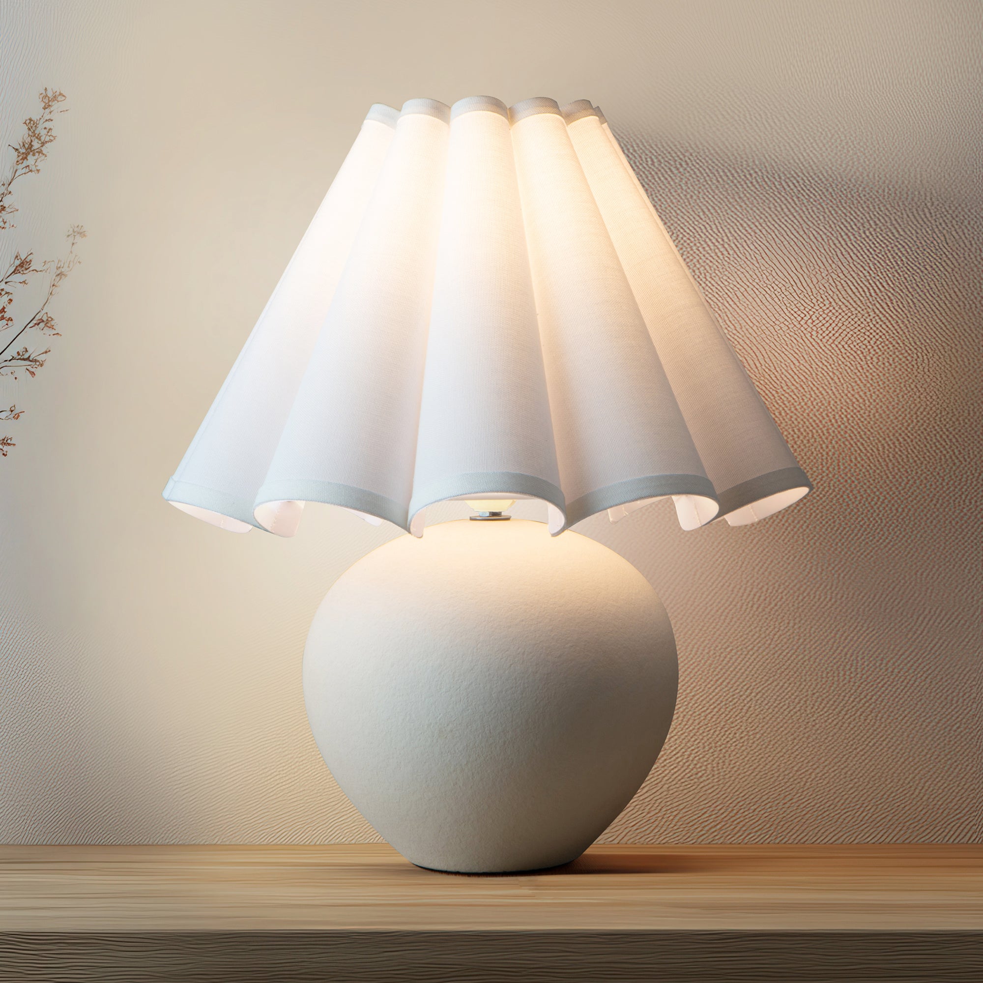 Amalie Table Lamp White