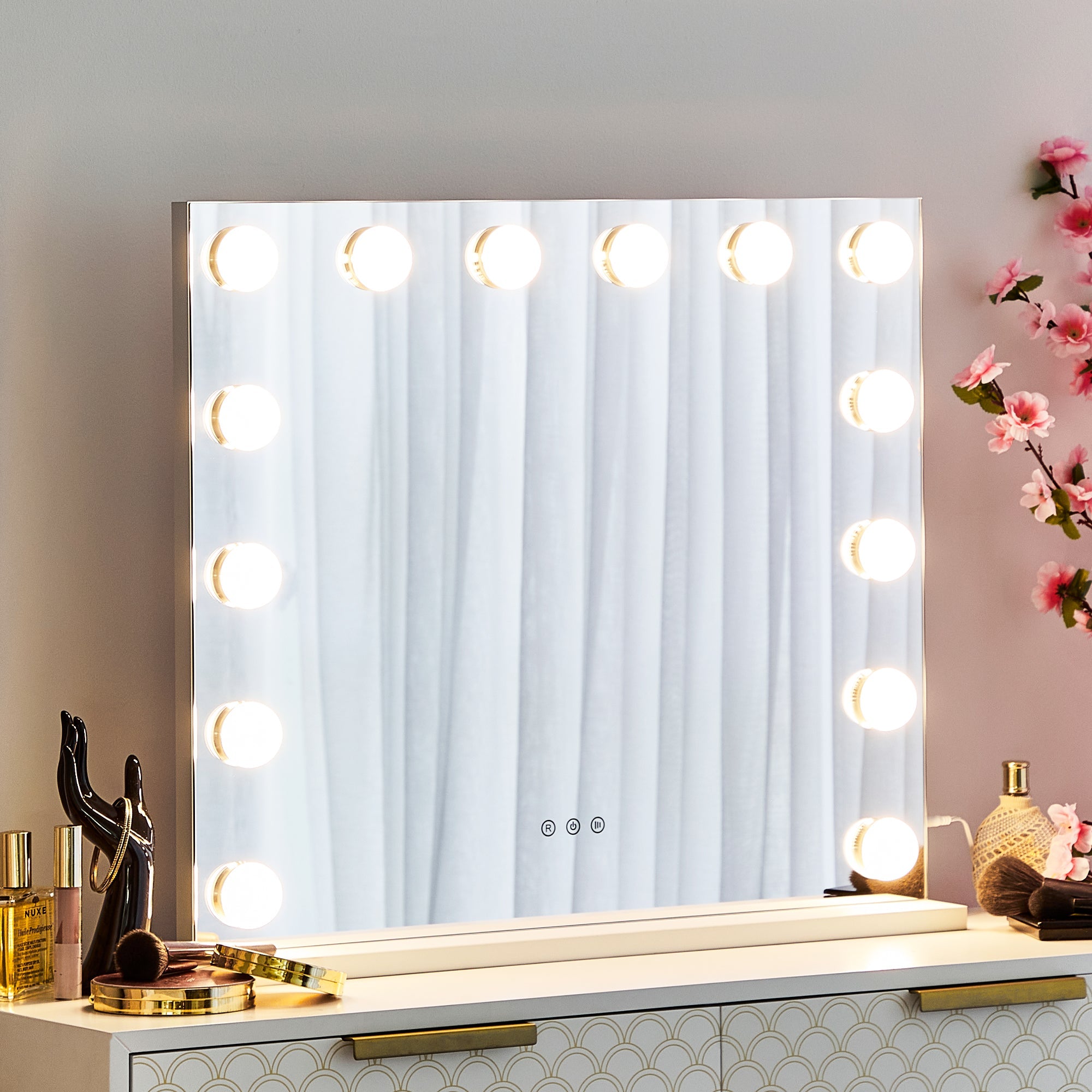 Hollywood Led 57Cm Large Rectangle Vanity Mirror Mirrors