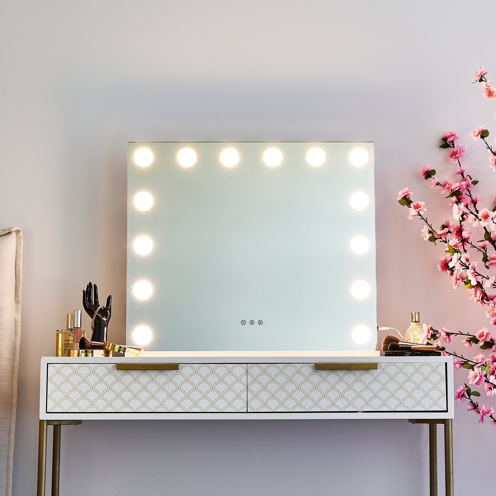 Hollywood Led 57Cm Large Rectangle Vanity Mirror Mirrors