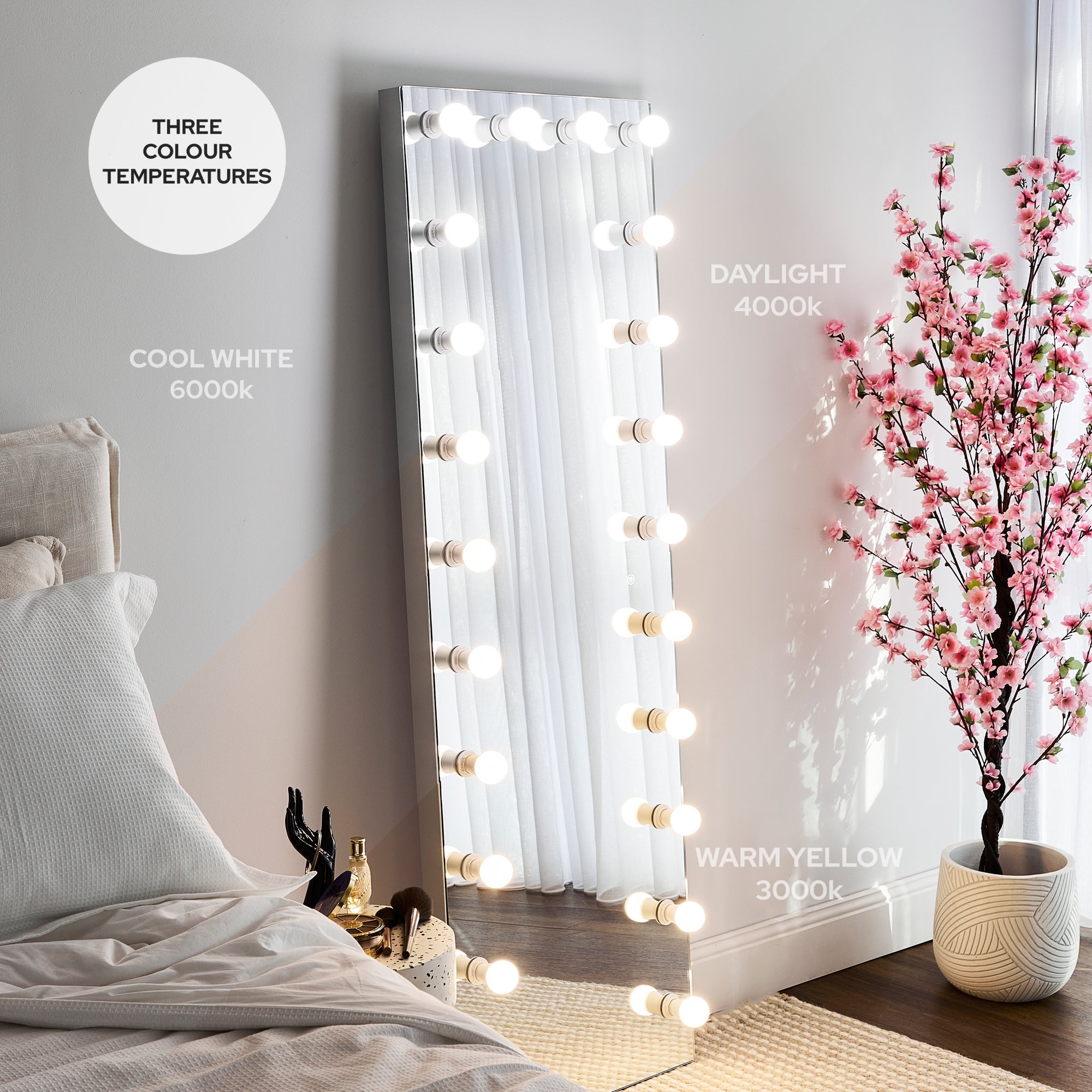 Hollywood Led 165Cm Full Length Mirror Mirrors