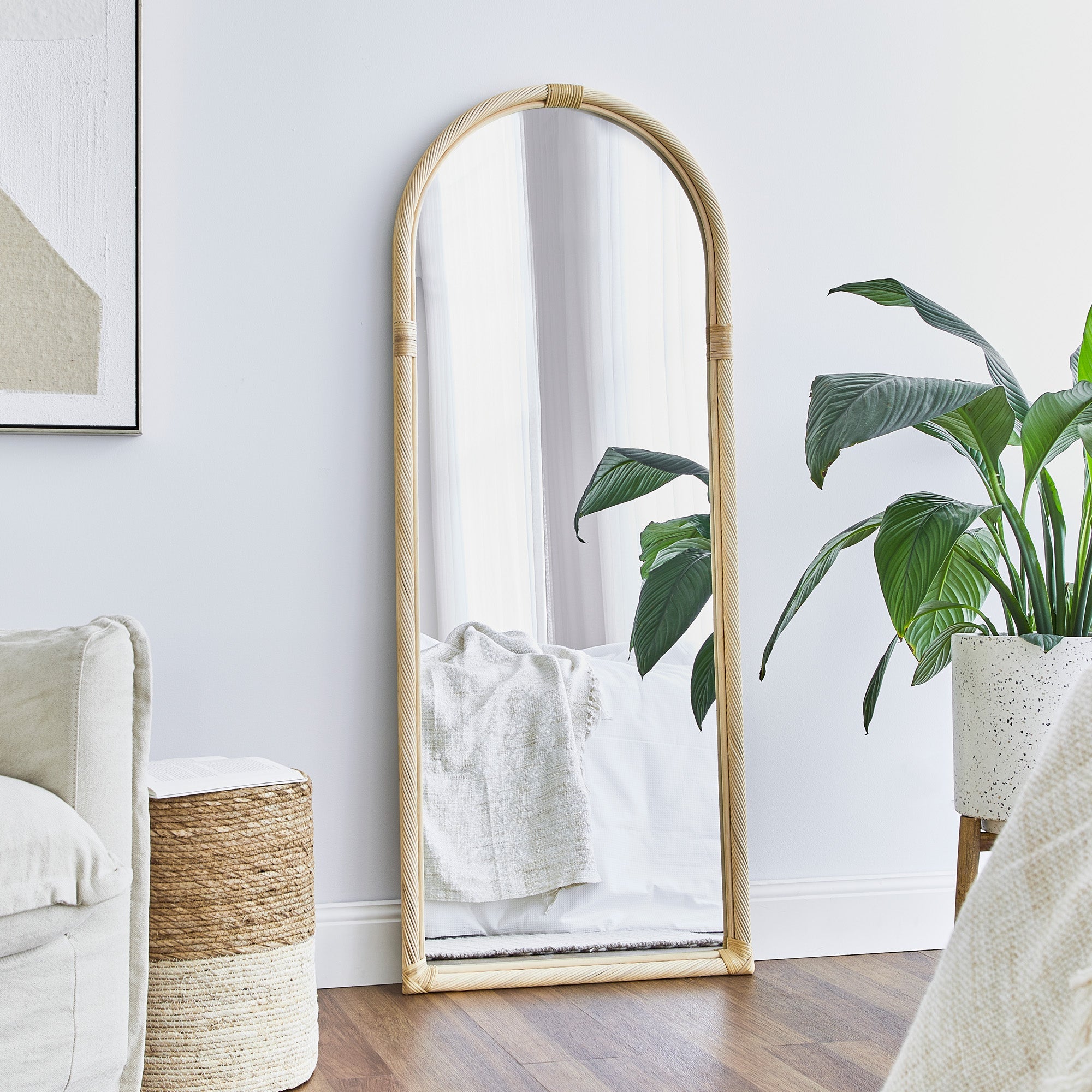 Emmy 153Cm Arched Mirror Natural Mirrors