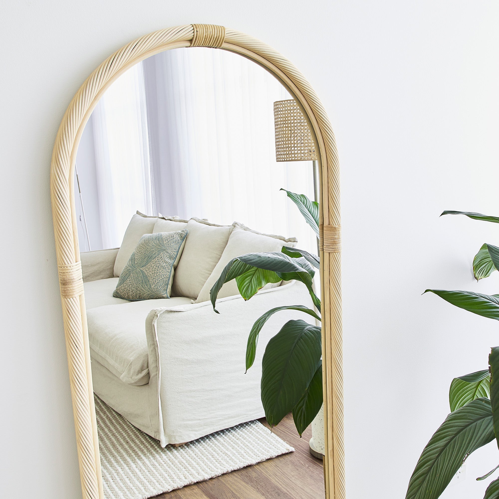 Emmy 153Cm Arched Mirror Natural Mirrors