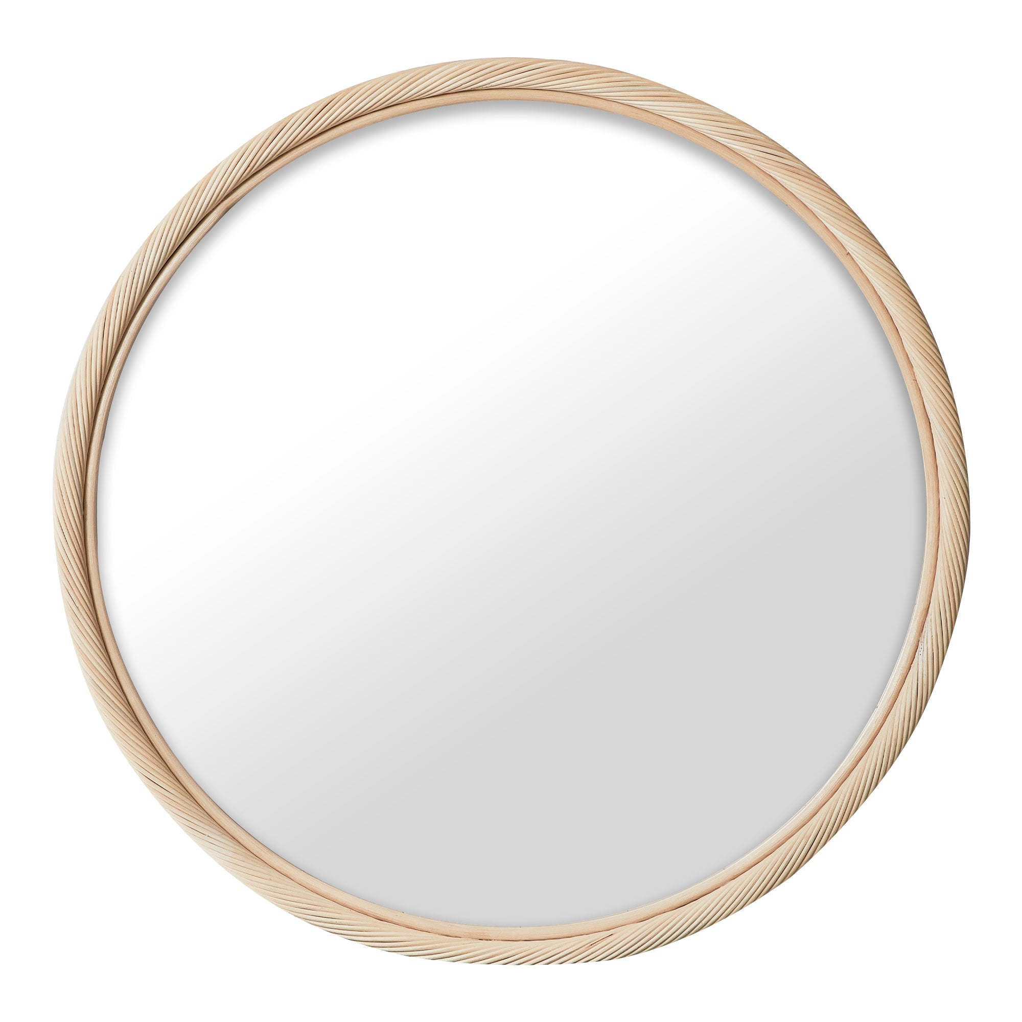 Emmy 80Cm Round Mirror Natural Mirrors