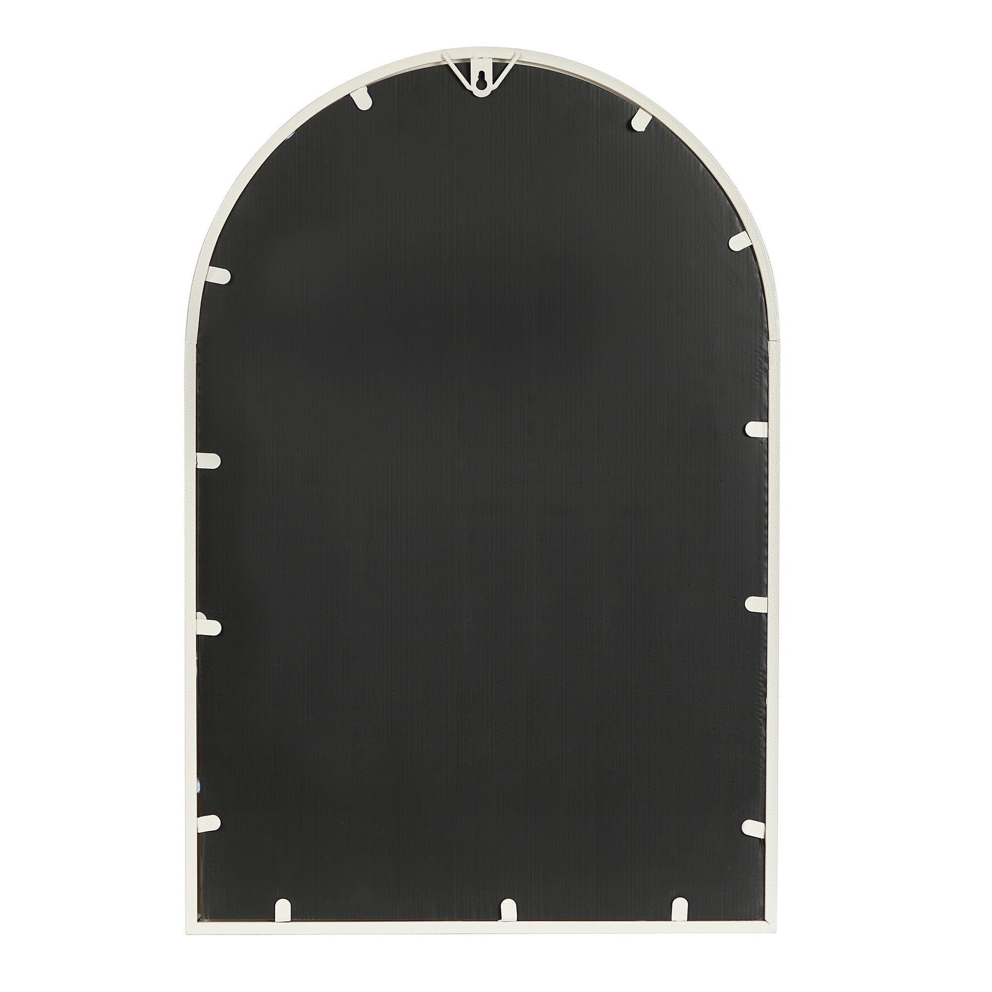 Vault 76.5Cm Arched Iron Indoor Outdoor Mirror White Mirrors