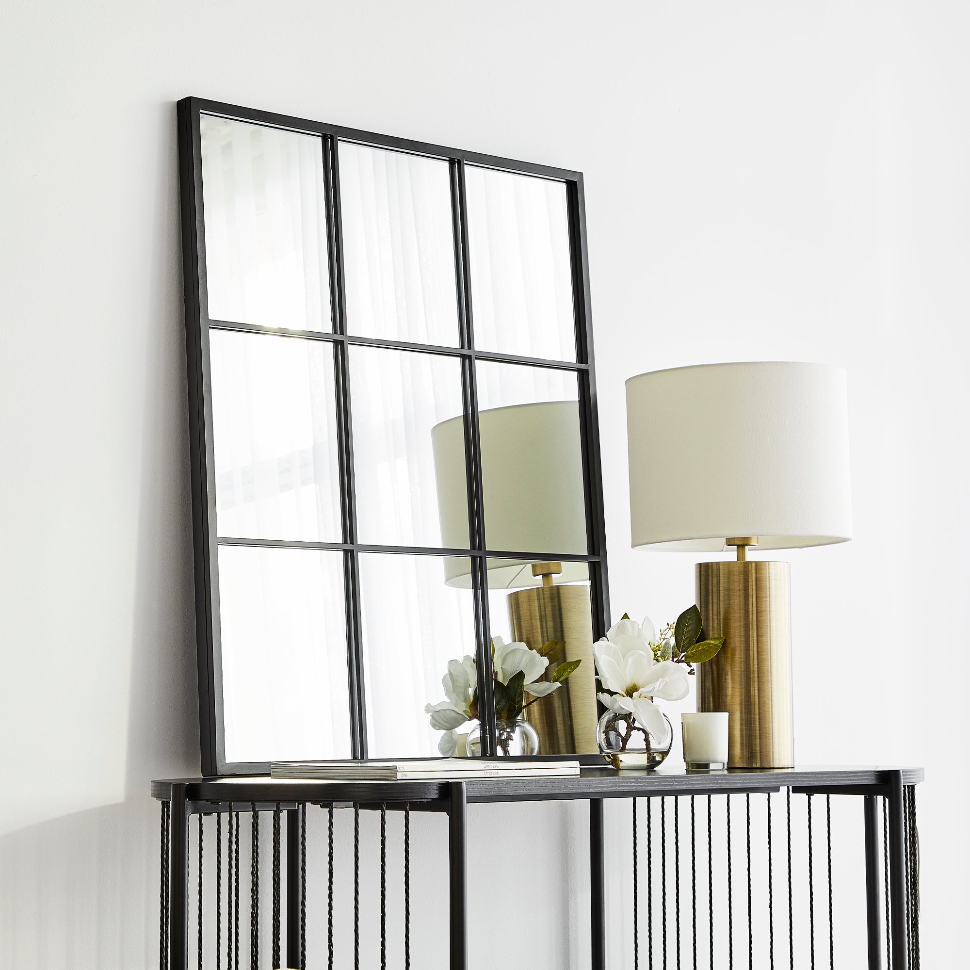 Sophia 70Cm Rectangle Mirror Black Mirrors