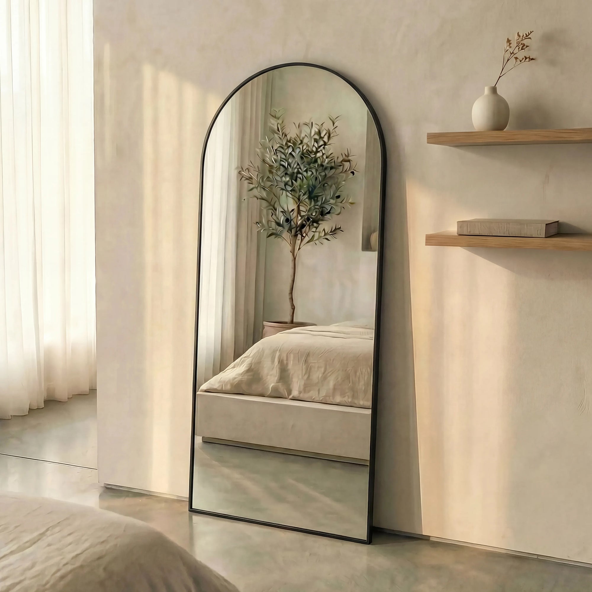 furniture, mirror, and home decor