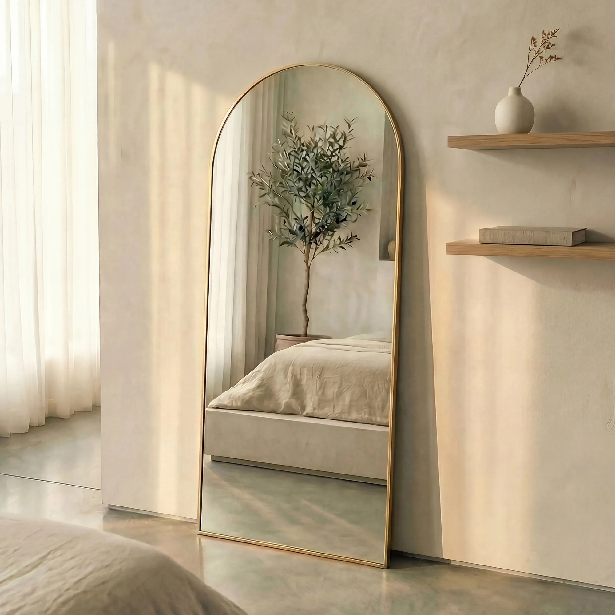 furniture, mirror, and home decor