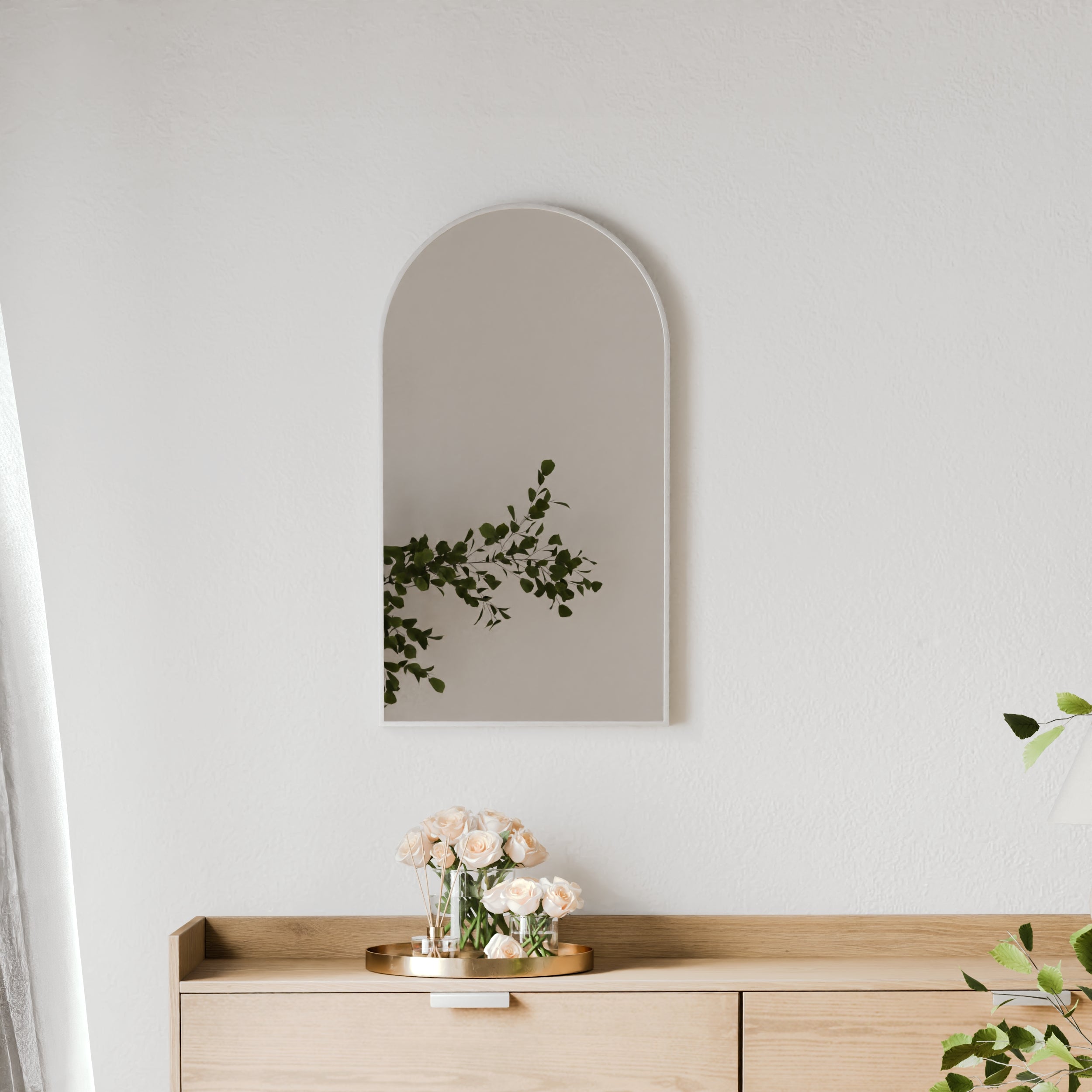 Naomi 80cm Arched Wall Mirror