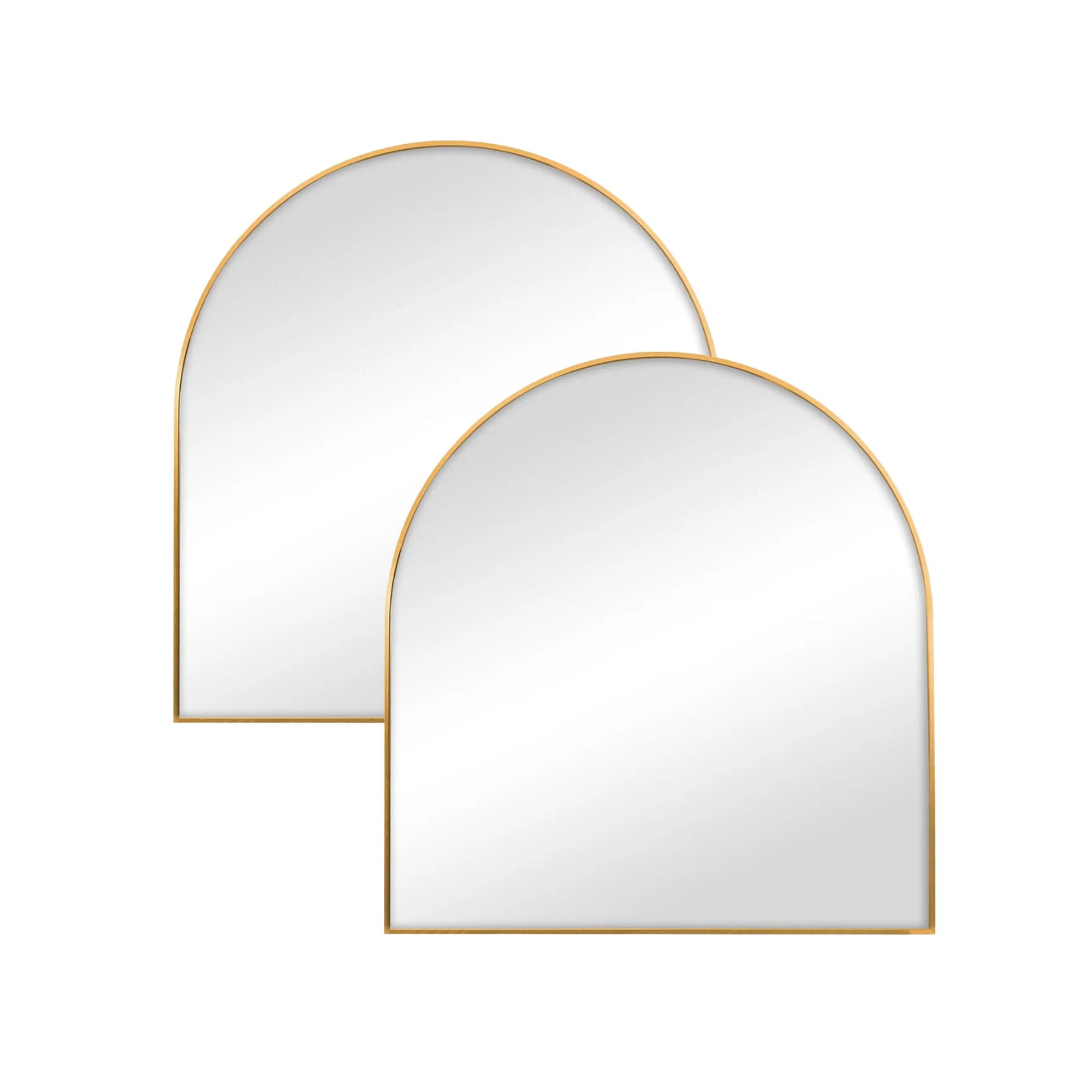 Naomi 85cm Large Arch Mirror Gold (Set of 2)