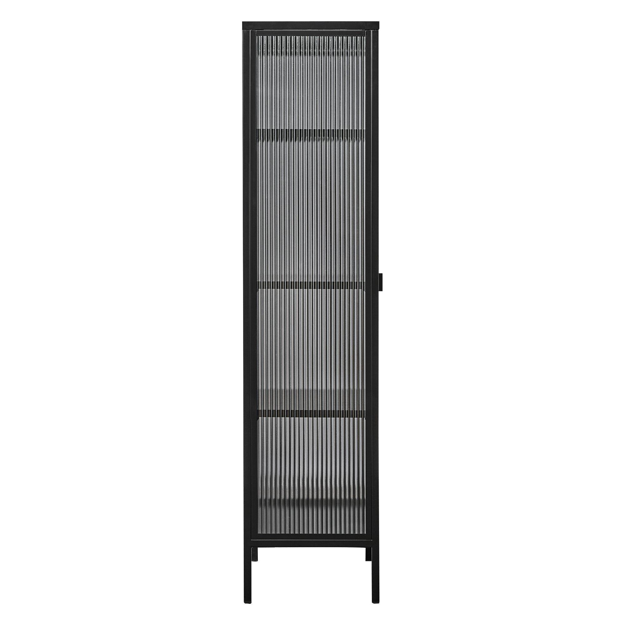 Eve 150Cm Modern Large Metal Cabinet Black Cabinets