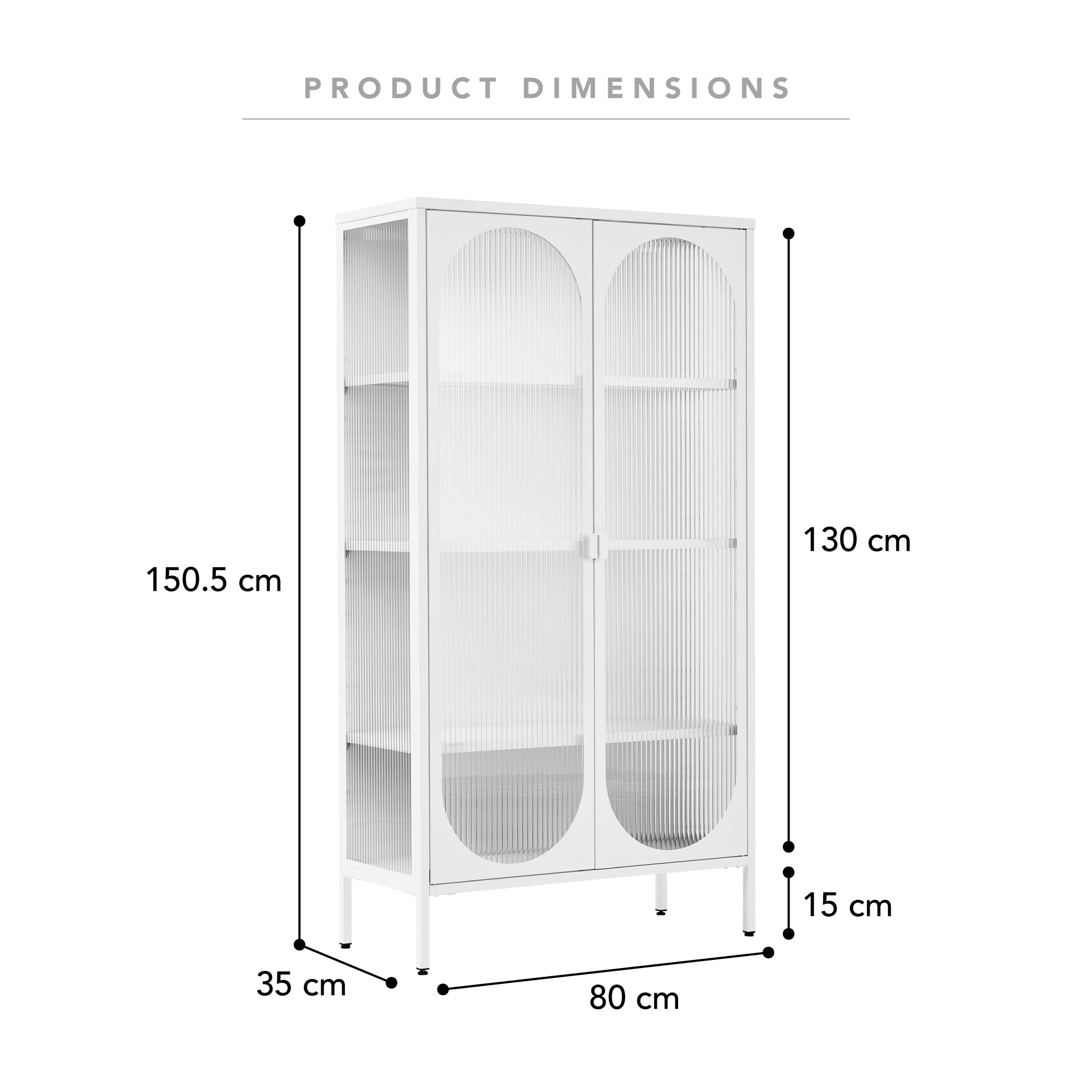 Eve 150cm Modern Large Metal Cabinet