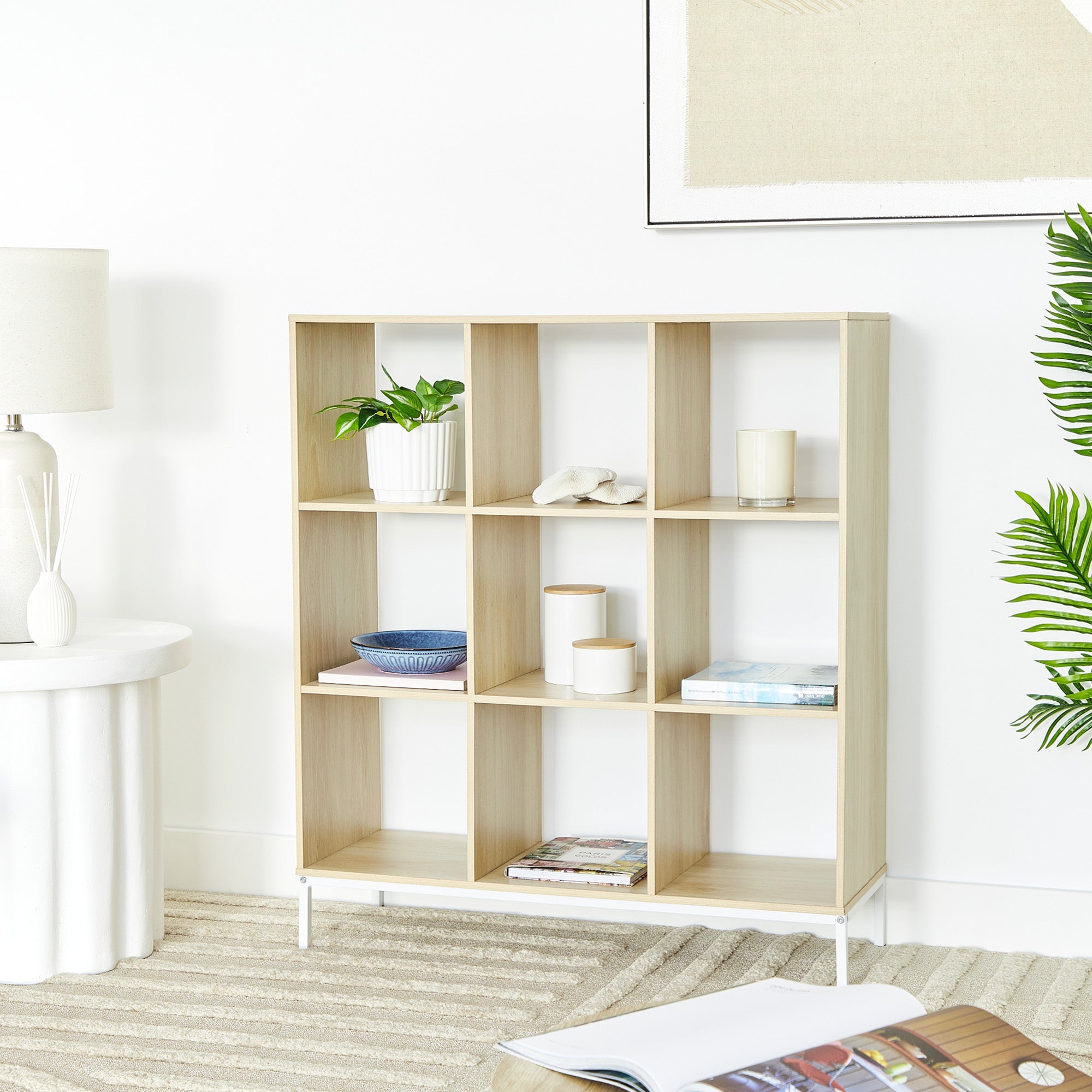 Cuba 90Cm Medium Bookshelf White