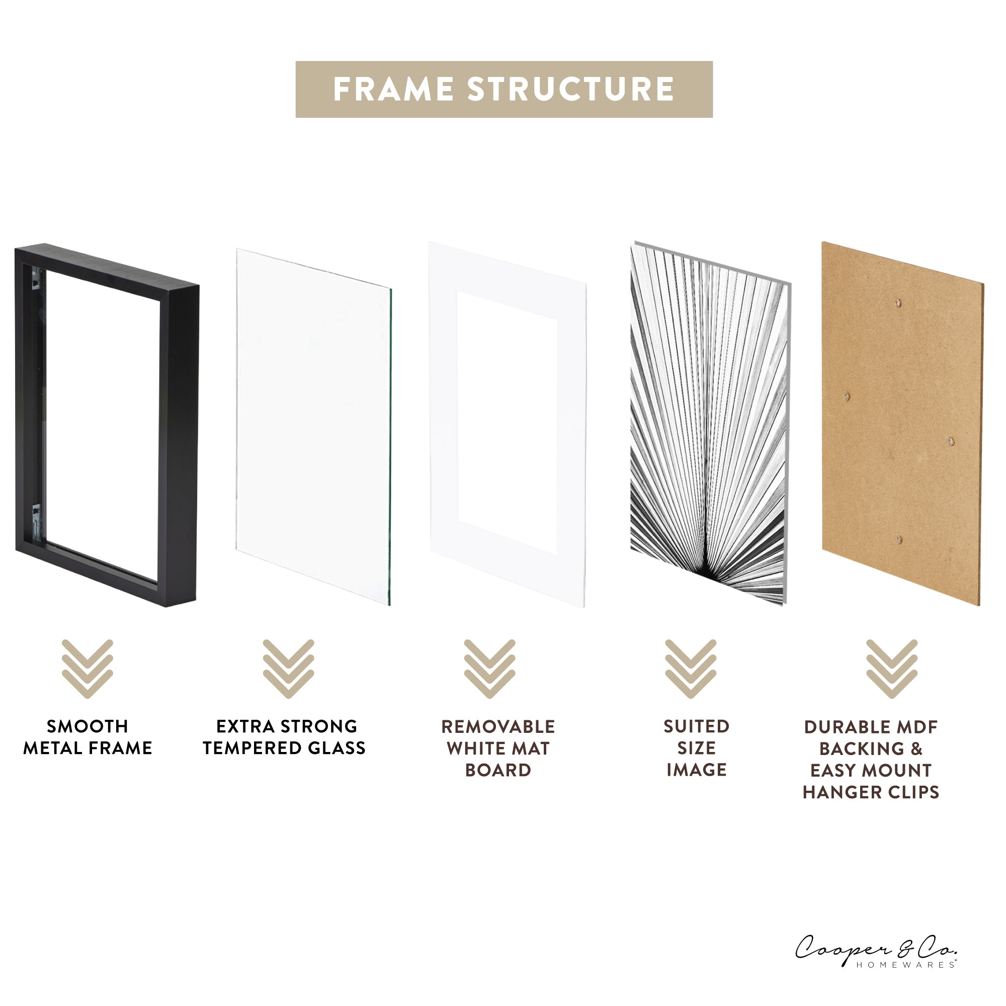 Set Of 2 15x20cm Mat to 10x15cm Premium Metal Photo Frames