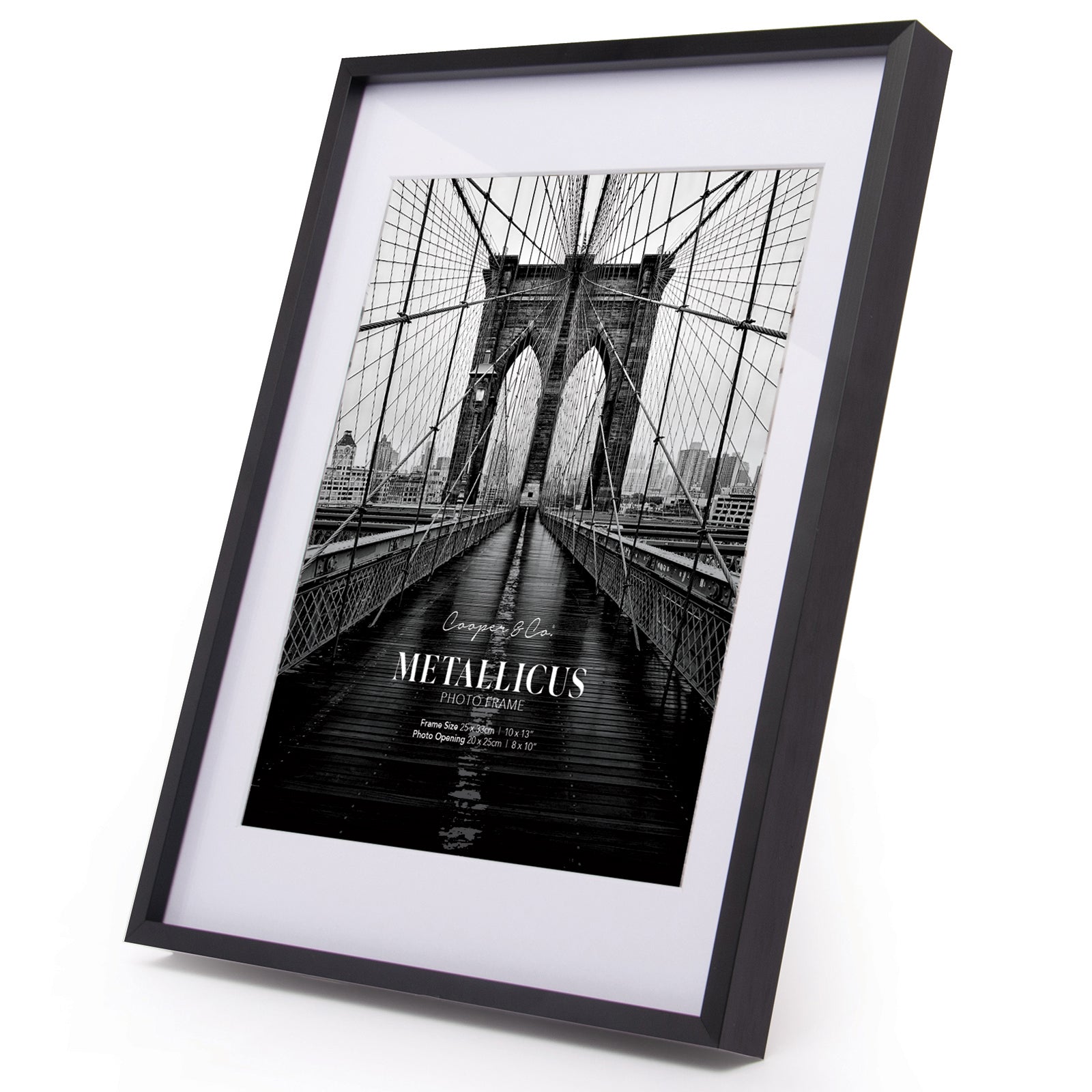 Set Of 2 25x33cm Mat to 20x25cm Premium Metal Photo Frames