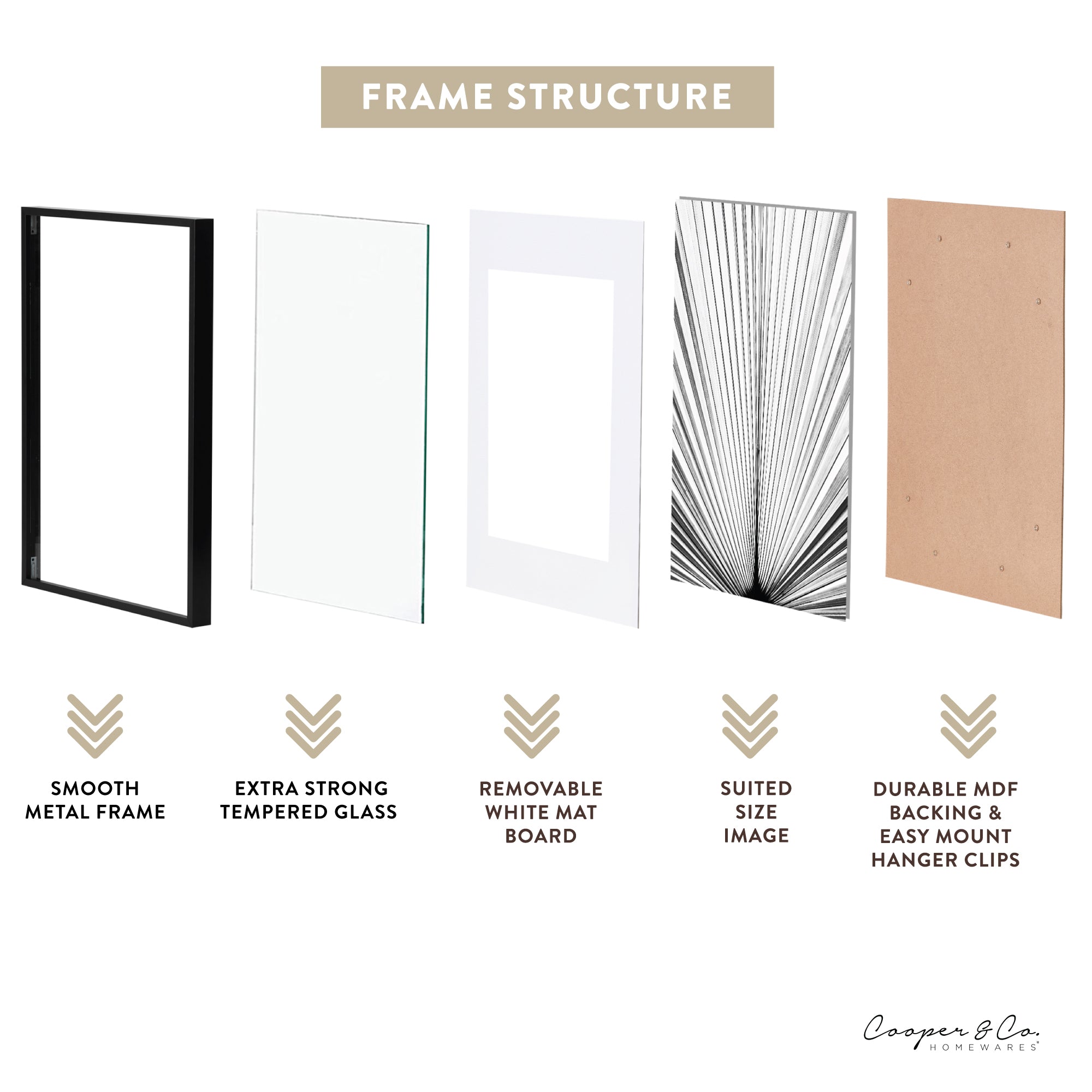 A3 Mat to A4 Premium Metal Photo Frames