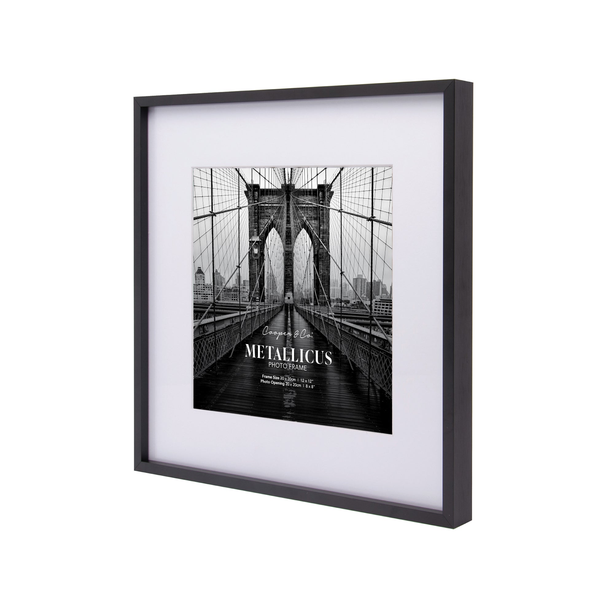 30x30cm Mat to 20x20cm Premium Metal Photo Frame