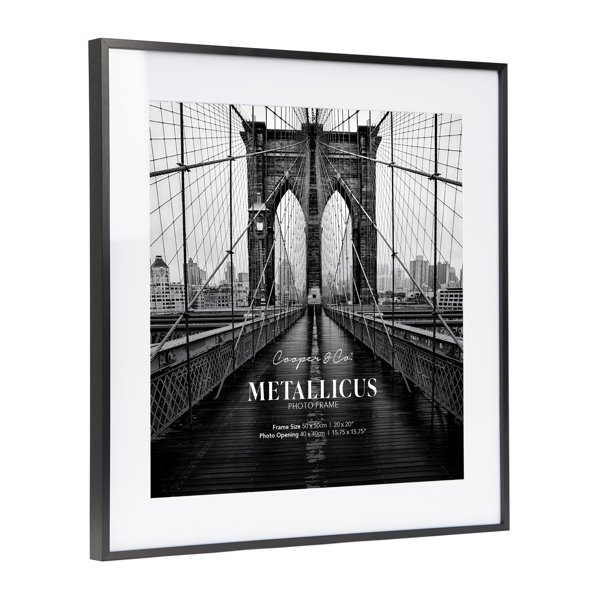 50x50cm Mat to 40x40cm Premium Metal Photo Frame