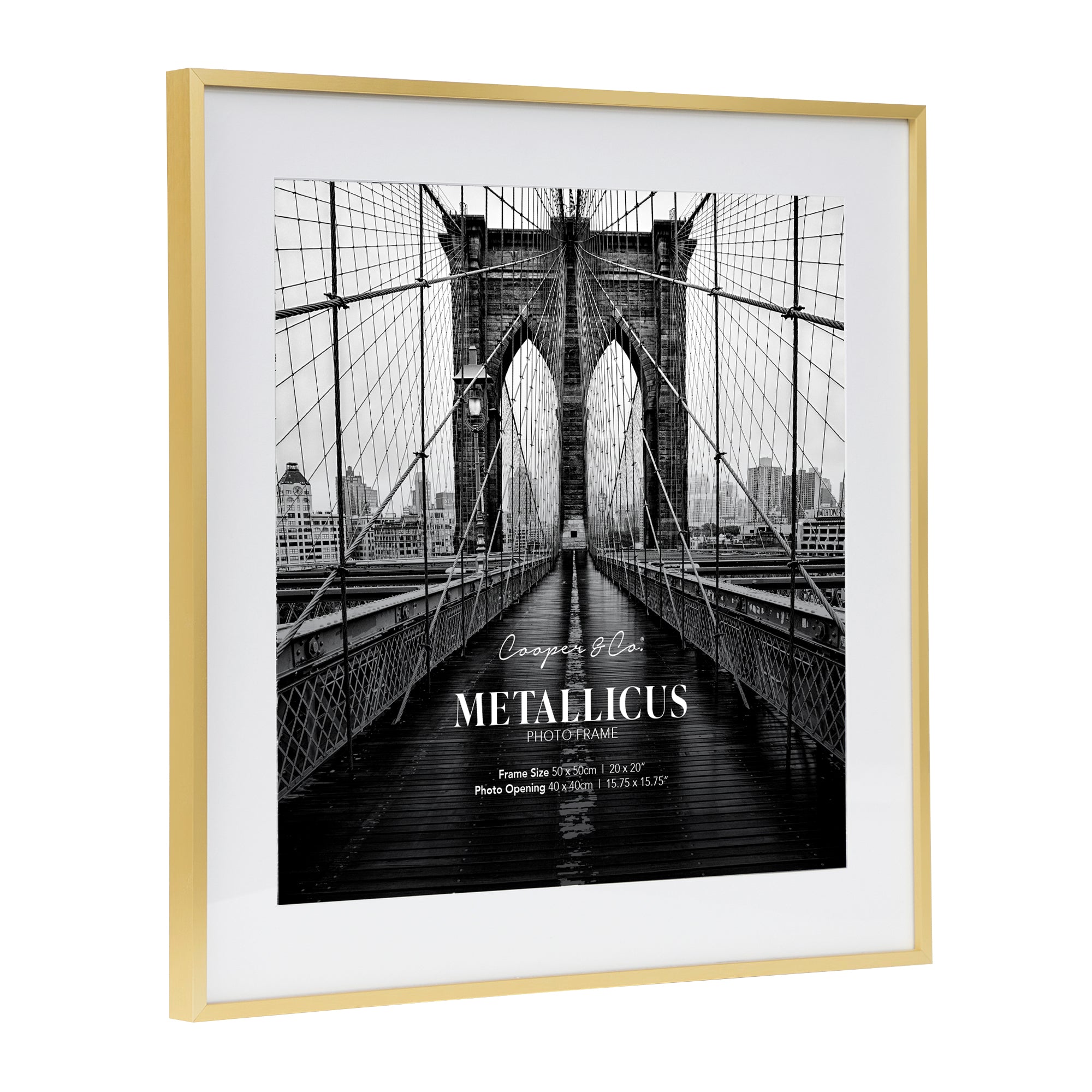 50x50cm Mat to 40x40cm Premium Metal Photo Frame