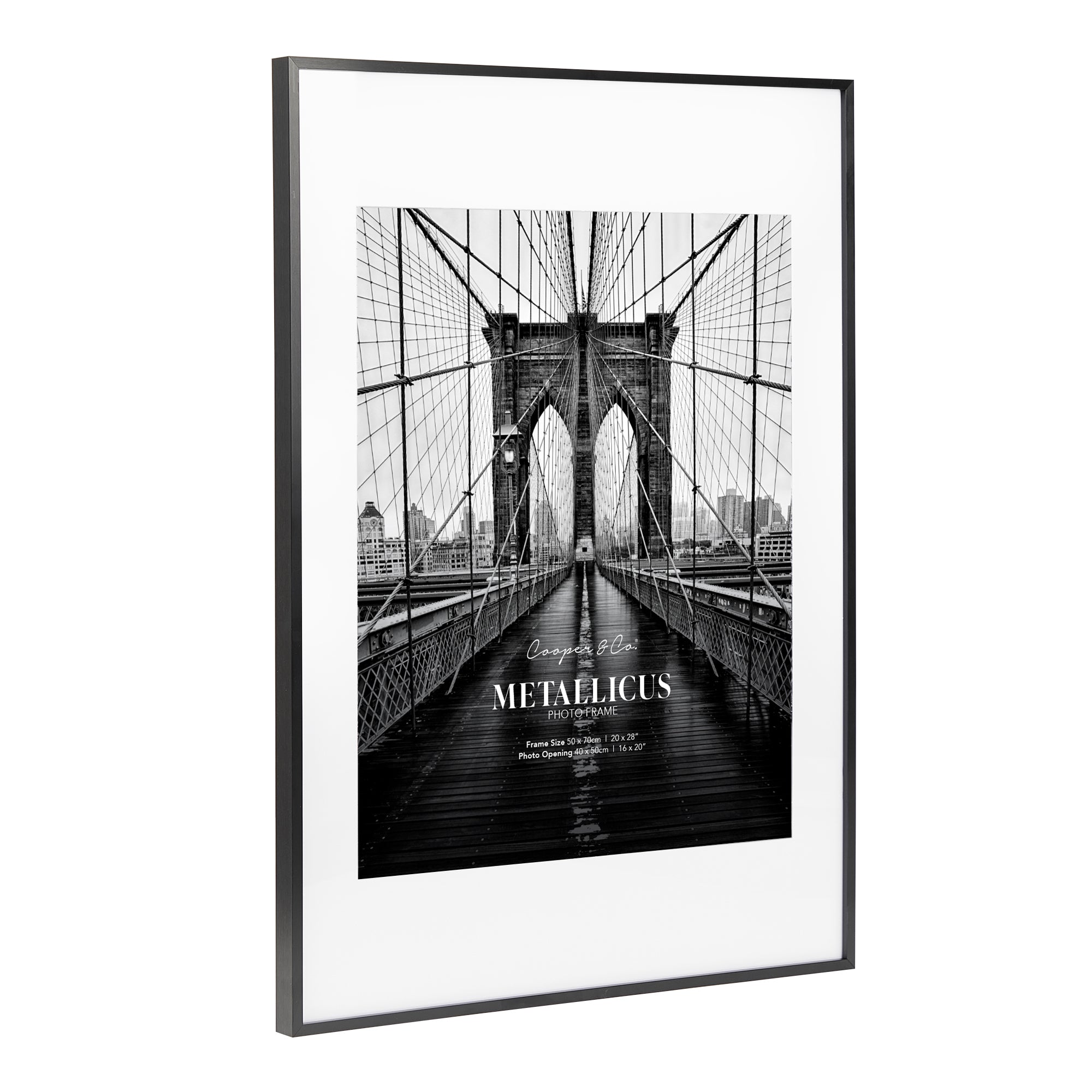 50x70cm Mat to 40x50cm Premium Metal Photo Frame