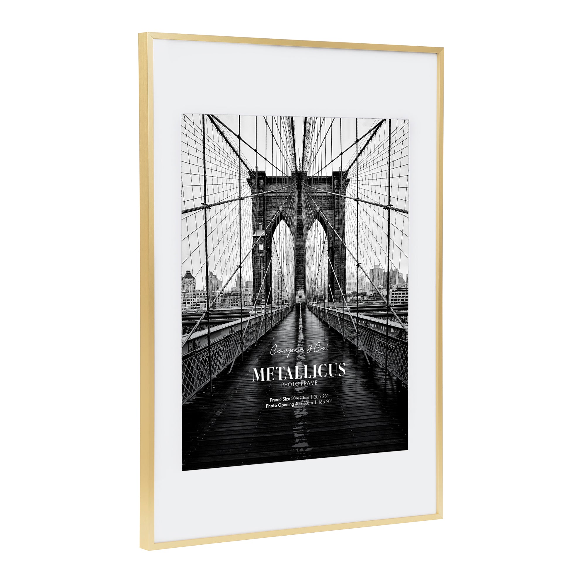 50x70cm Mat to 40x50cm Premium Metal Photo Frame