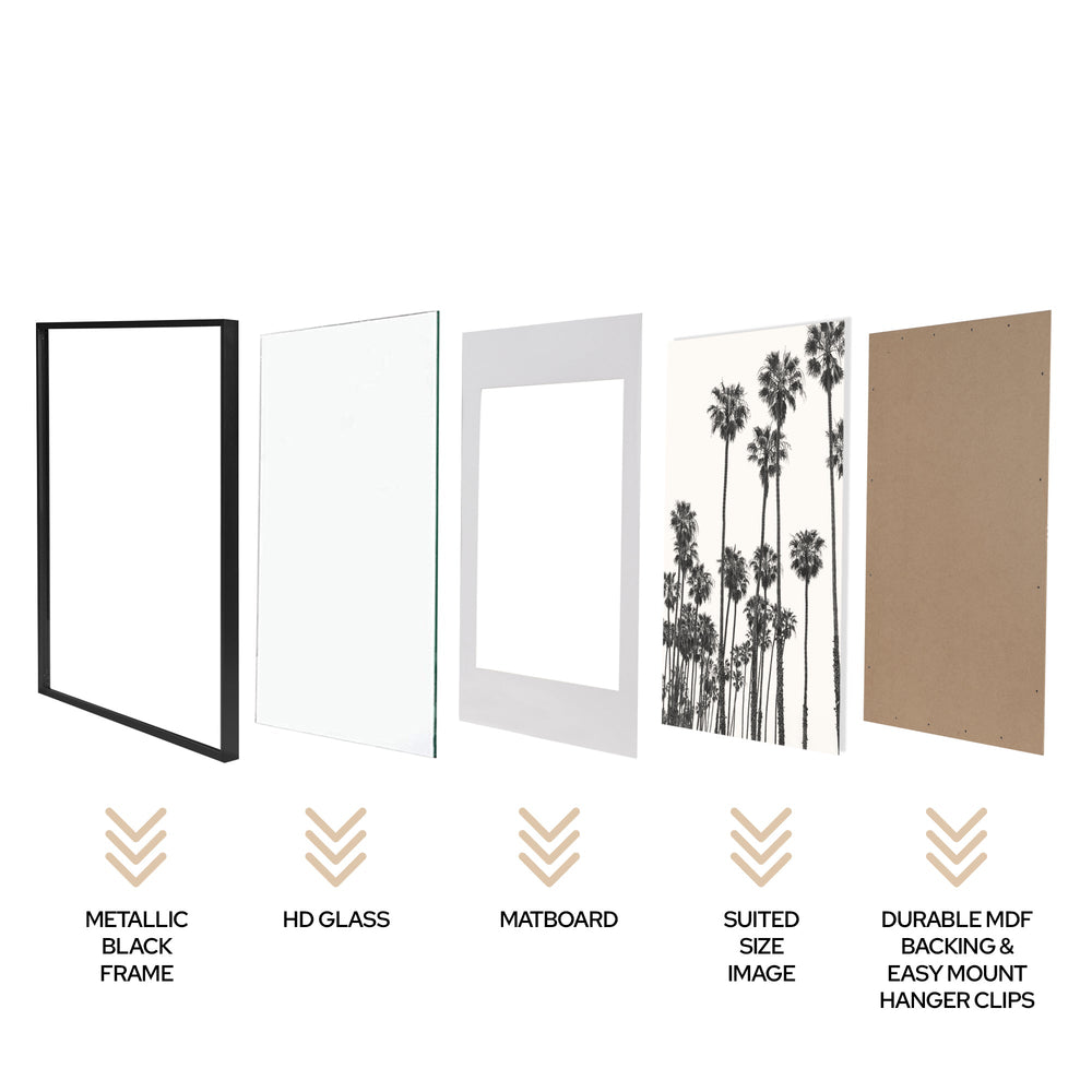 Metal Photo Frame Shape 60x90cm Mat to 50x70cm Premium Metal Photo Frame