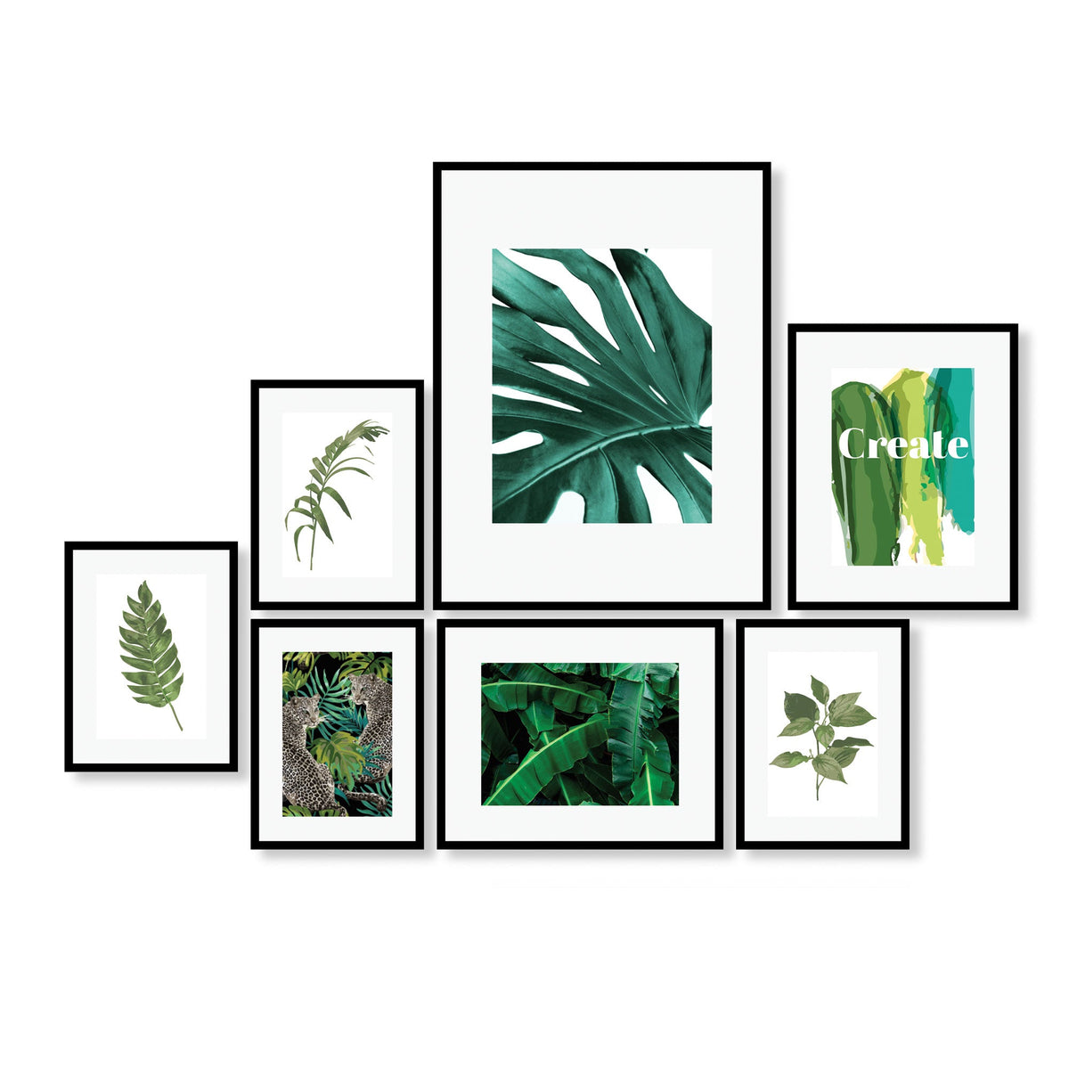 Instant Gallery Wall 7 Piece Frame Set