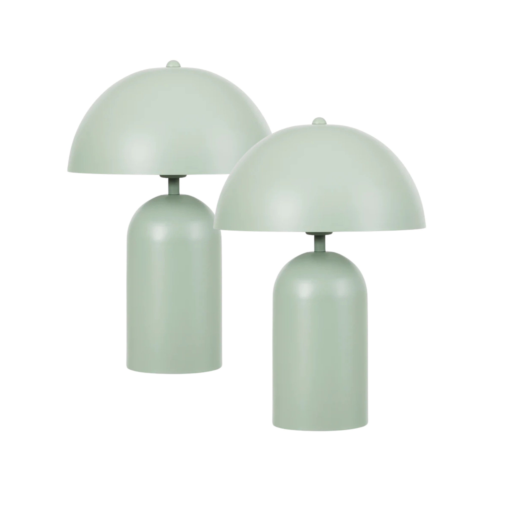 Mushroom 36cm Table Lamp Sage (Set of 2)