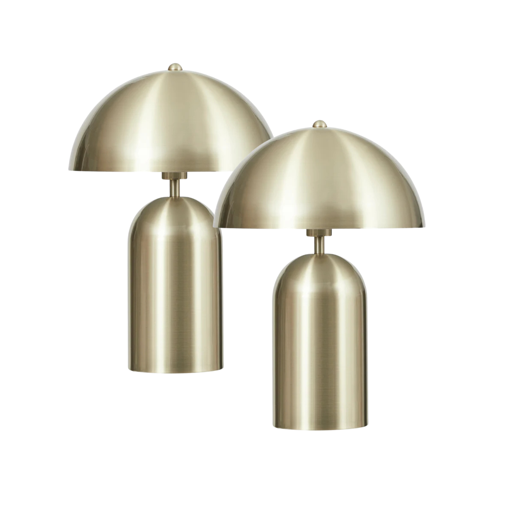 Mushroom 36cm Table Lamp Gold (Set of 2)