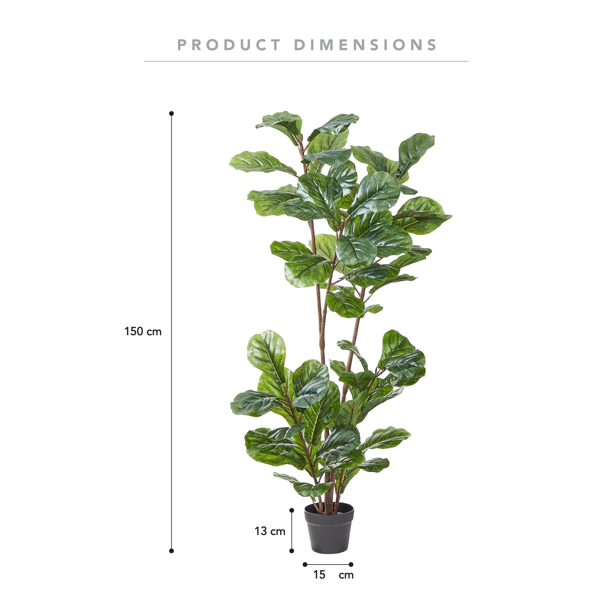 150Cm Artificial Fiddle Leaf Tree Plants