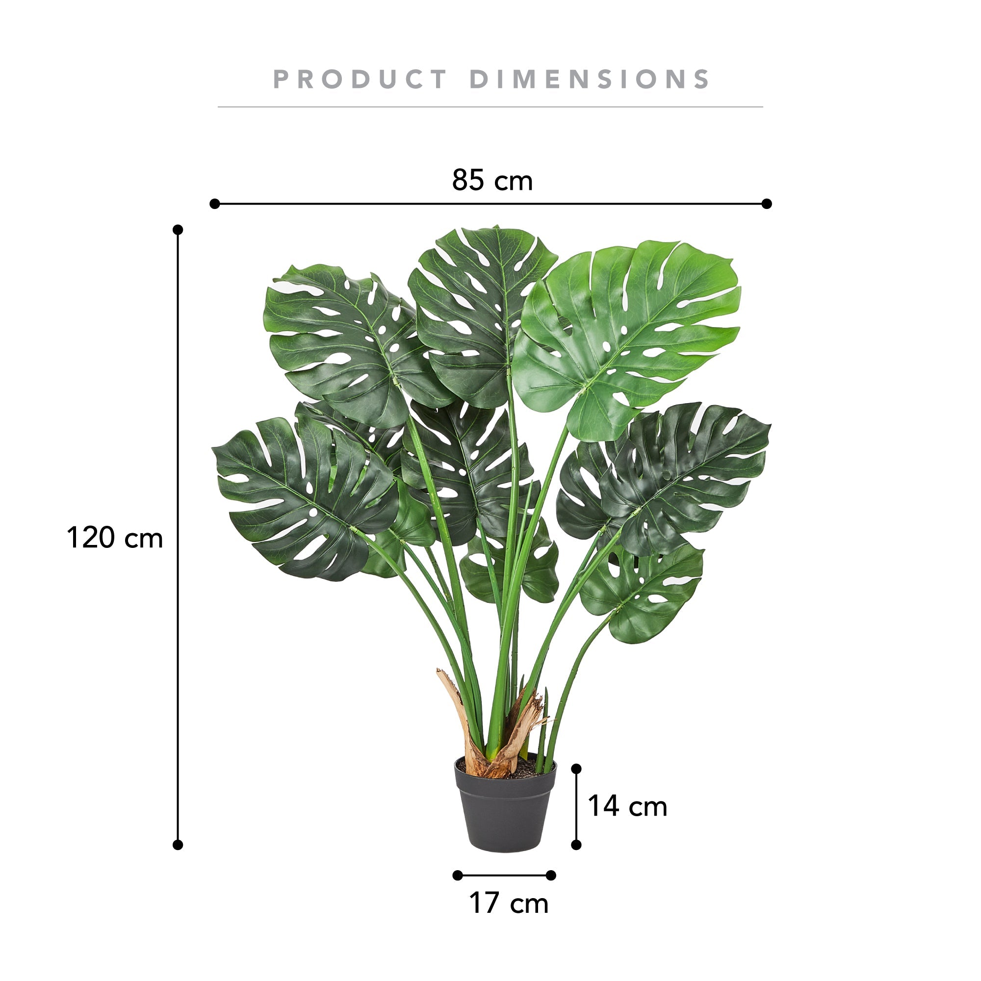 120Cm Artificial Monstera Green Plants