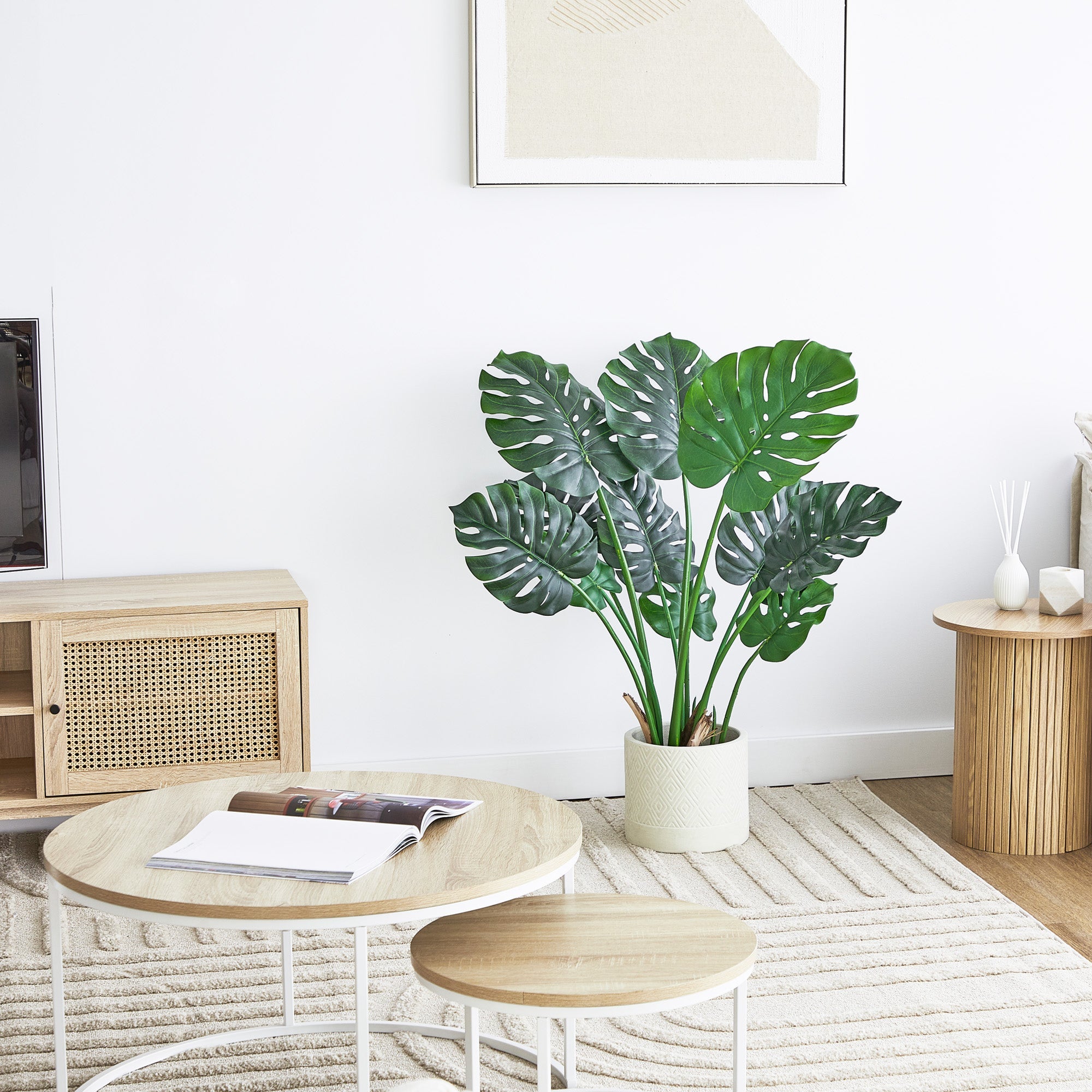 120Cm Artificial Monstera Green Plants