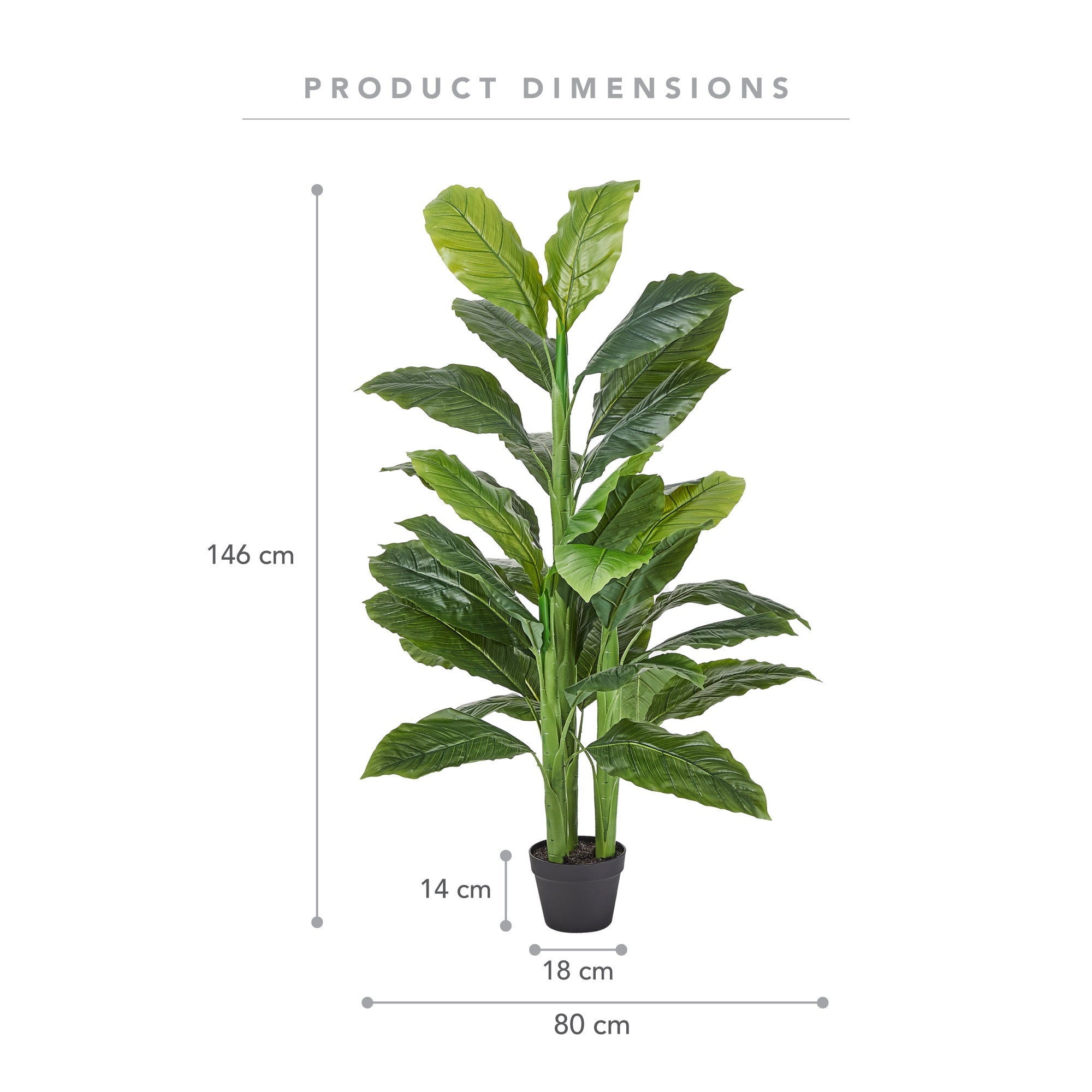 146Cm Artificial Spathe Plant In Pot Plants