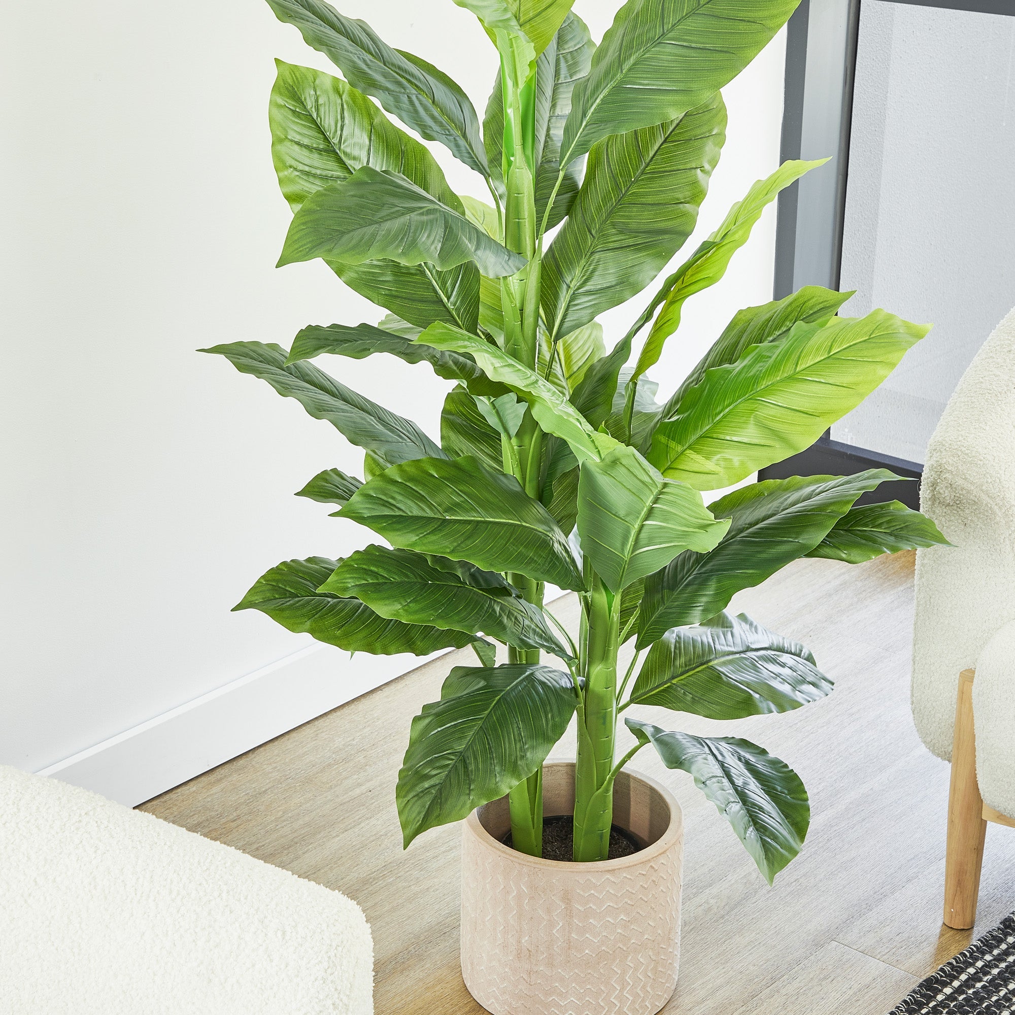 146Cm Artificial Spathe Plant In Pot Plants