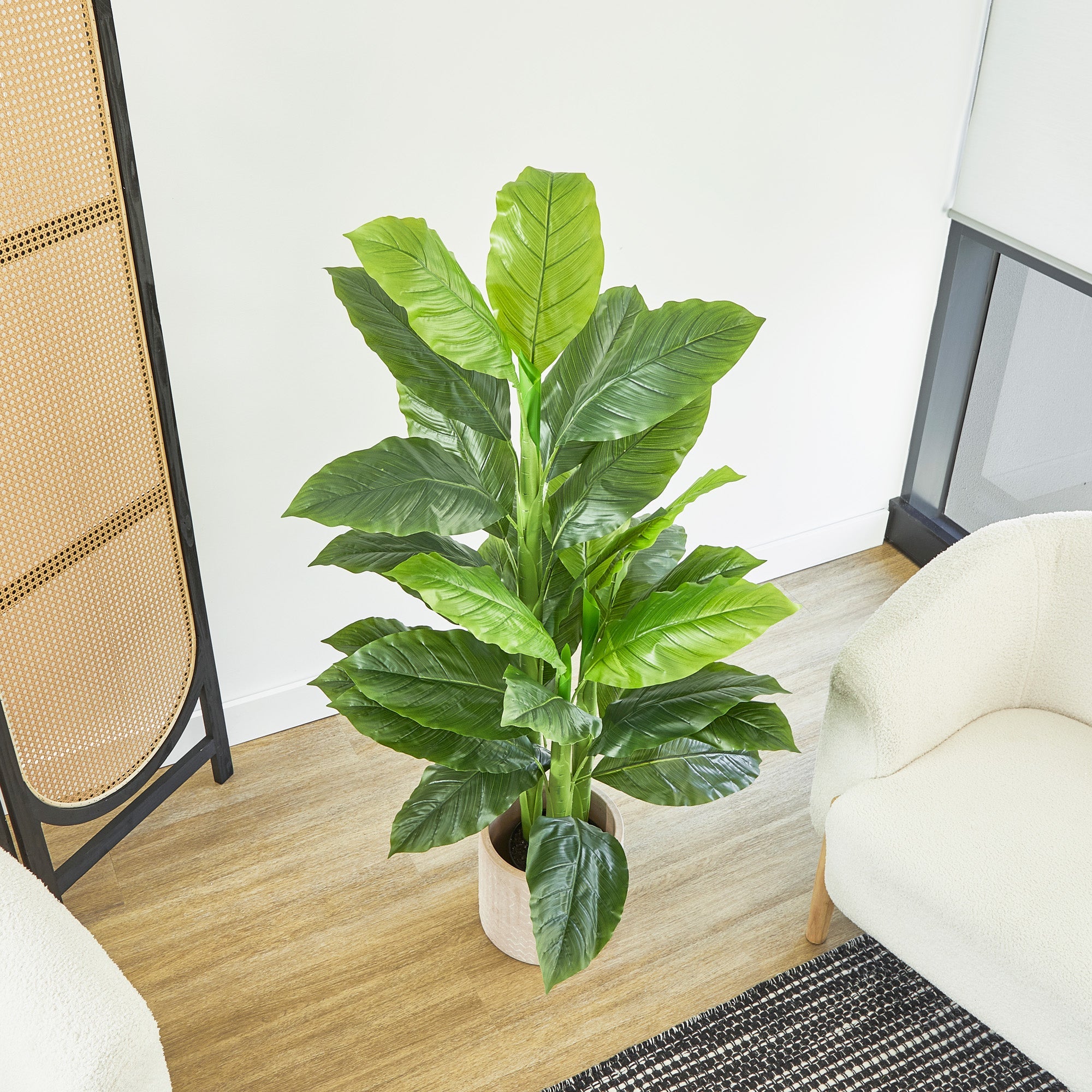 146Cm Artificial Spathe Plant In Pot Plants