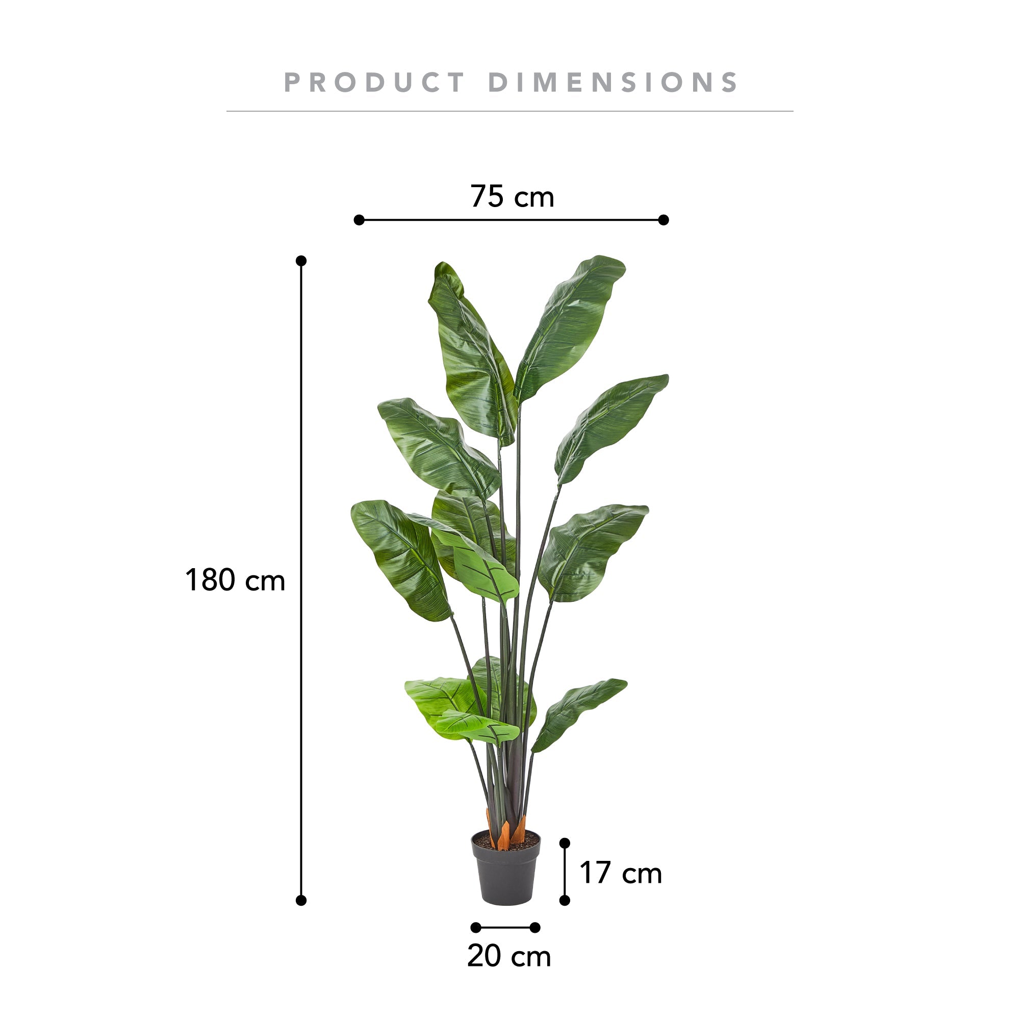 180Cm Artificial Banana Leaf Green Plants