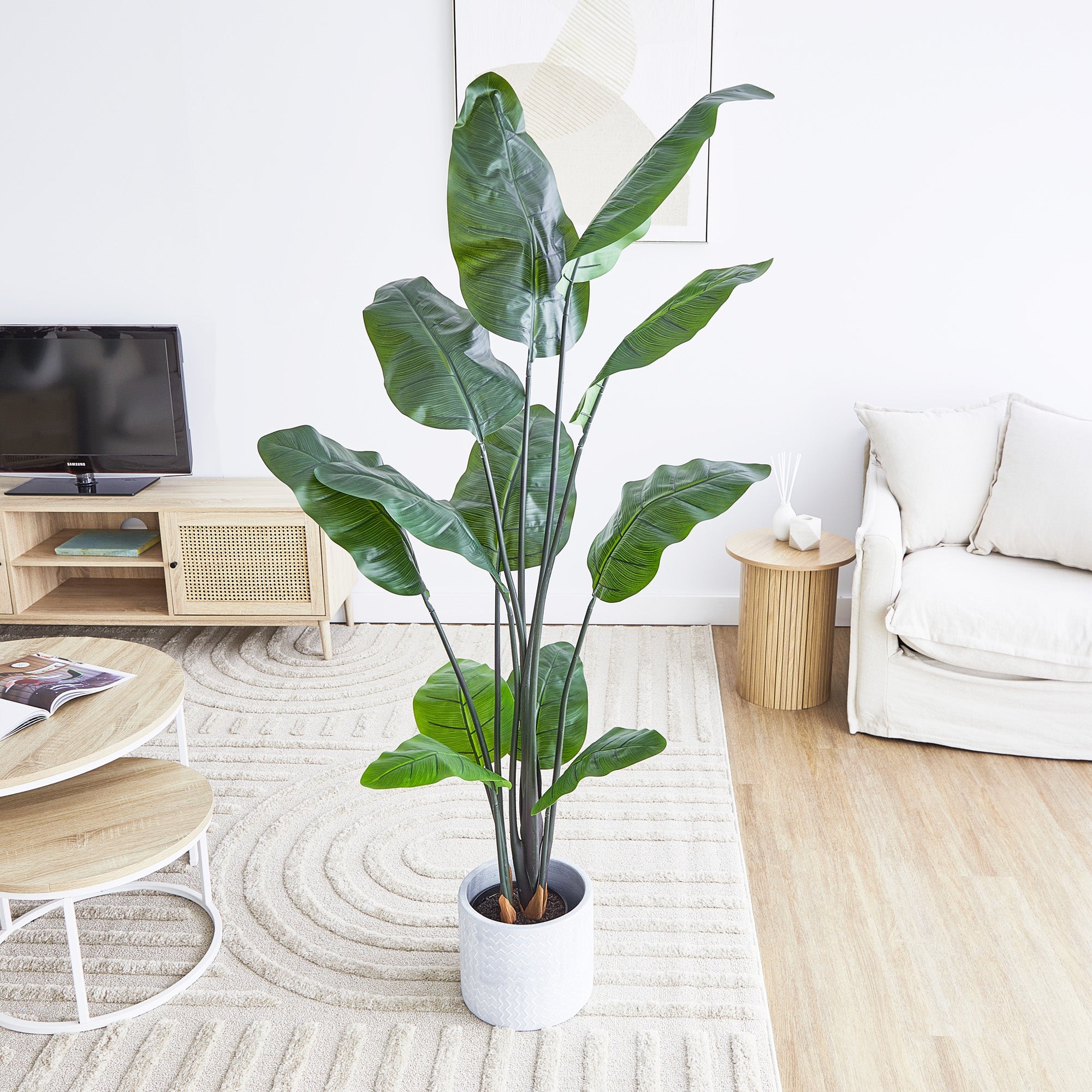 180Cm Artificial Banana Leaf Green Plants