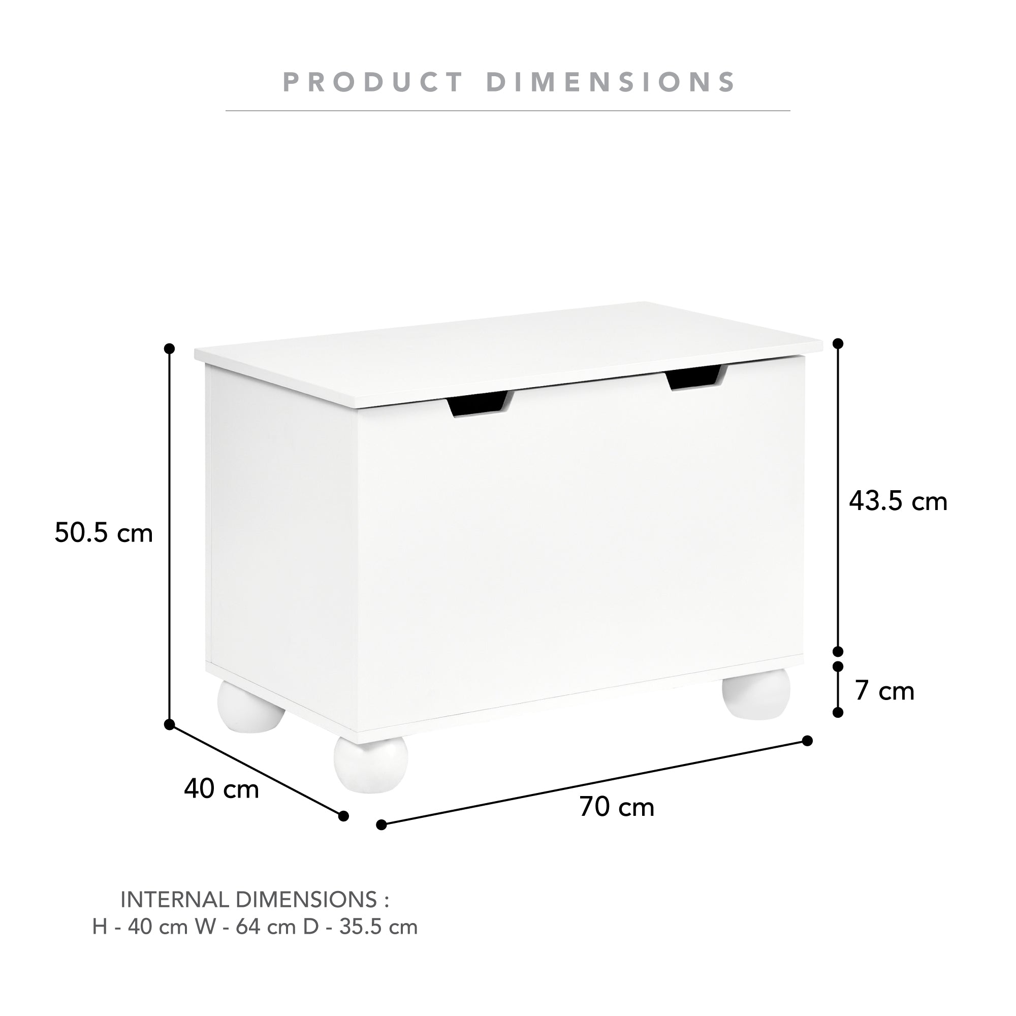 Bobble Toy 70Cm Storage Box Drawers