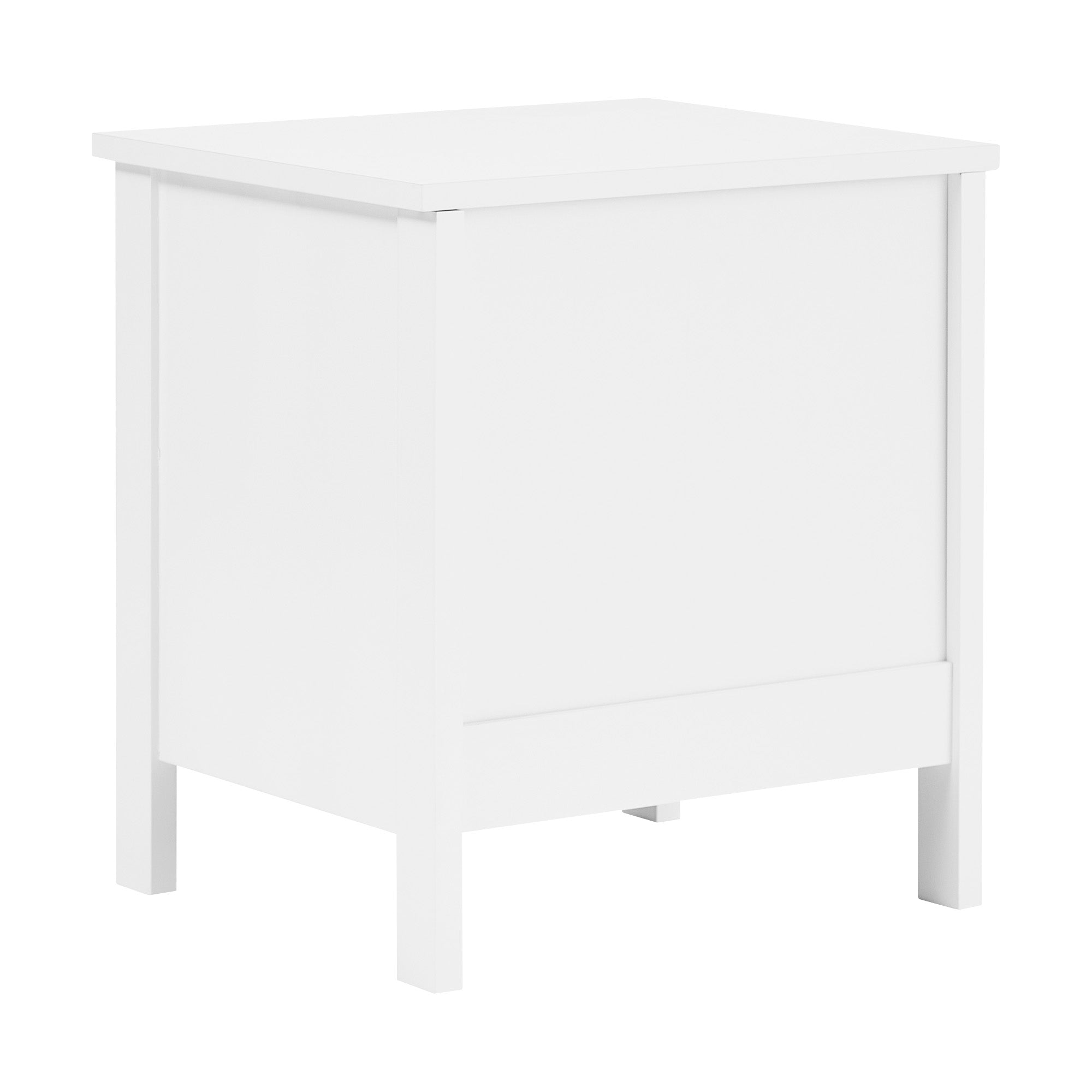 Gemini 35Cm Bedside Table White Tables