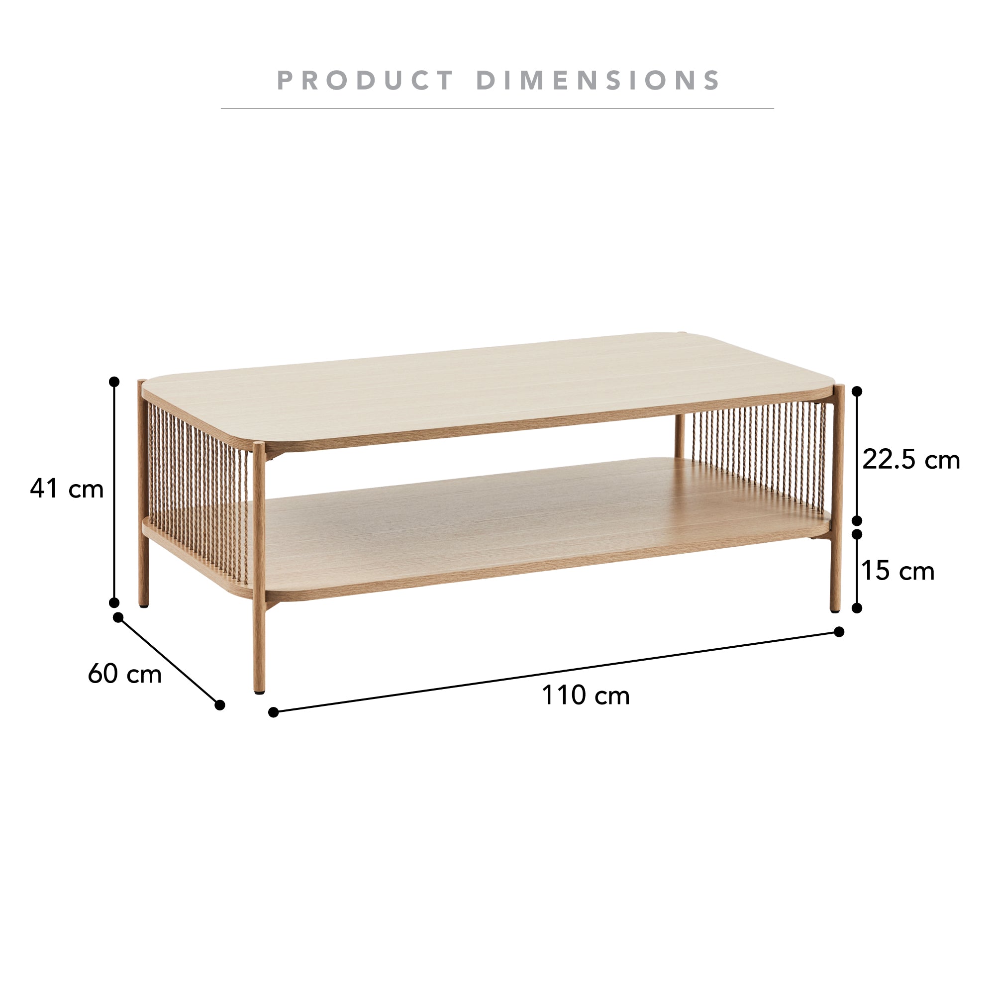 Marina 110cm Coffee Table