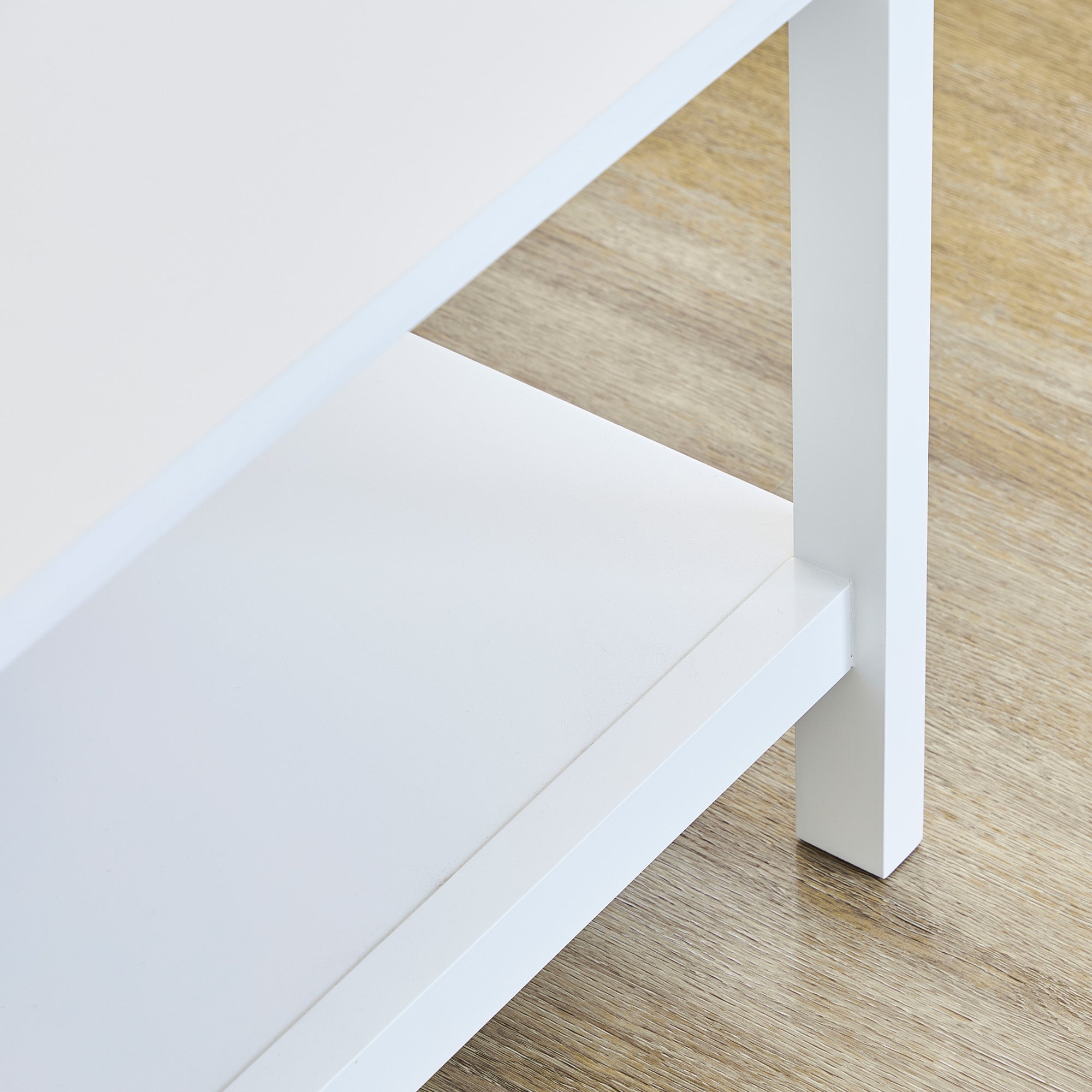 Gemini 95Cm Coffee Table White Tables