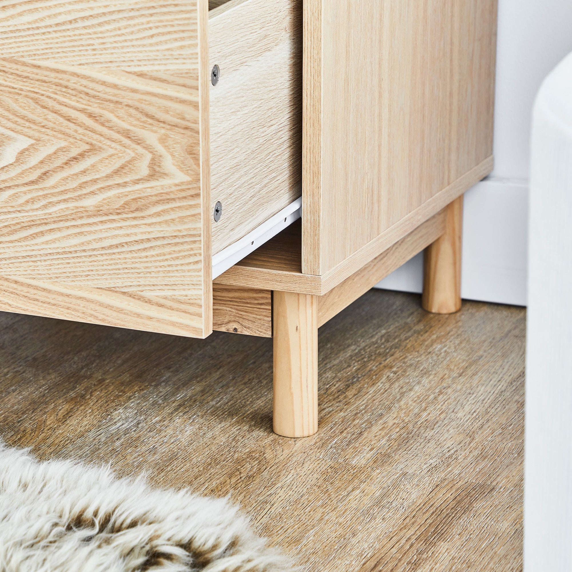 Emerson 45Cm Bedside Table Natural Tables